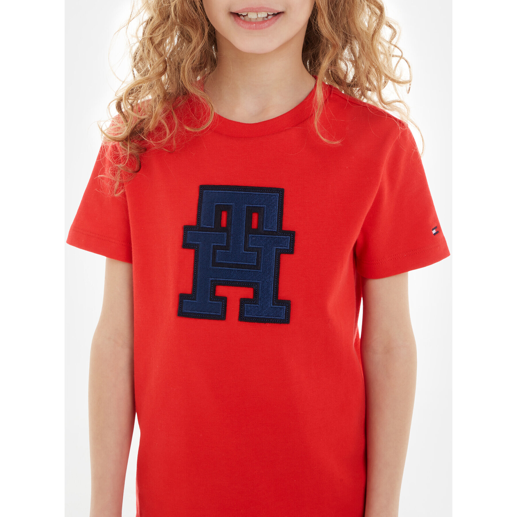 Tommy Hilfiger Тишърт KS0KS00527 Червен Regular Fit - Pepit.bg