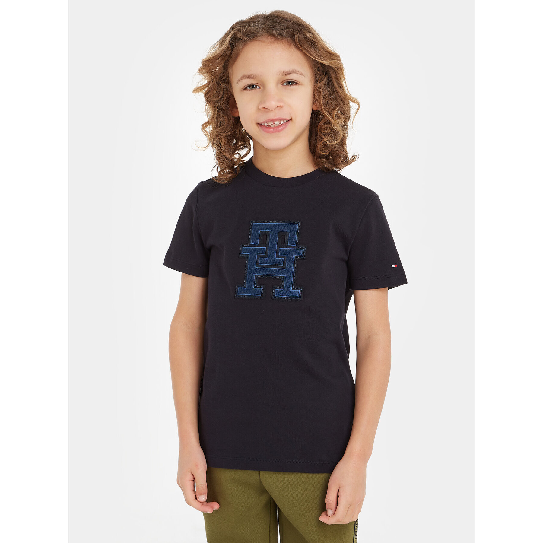 Tommy Hilfiger Тишърт KS0KS00527 Тъмносин Regular Fit - Pepit.bg