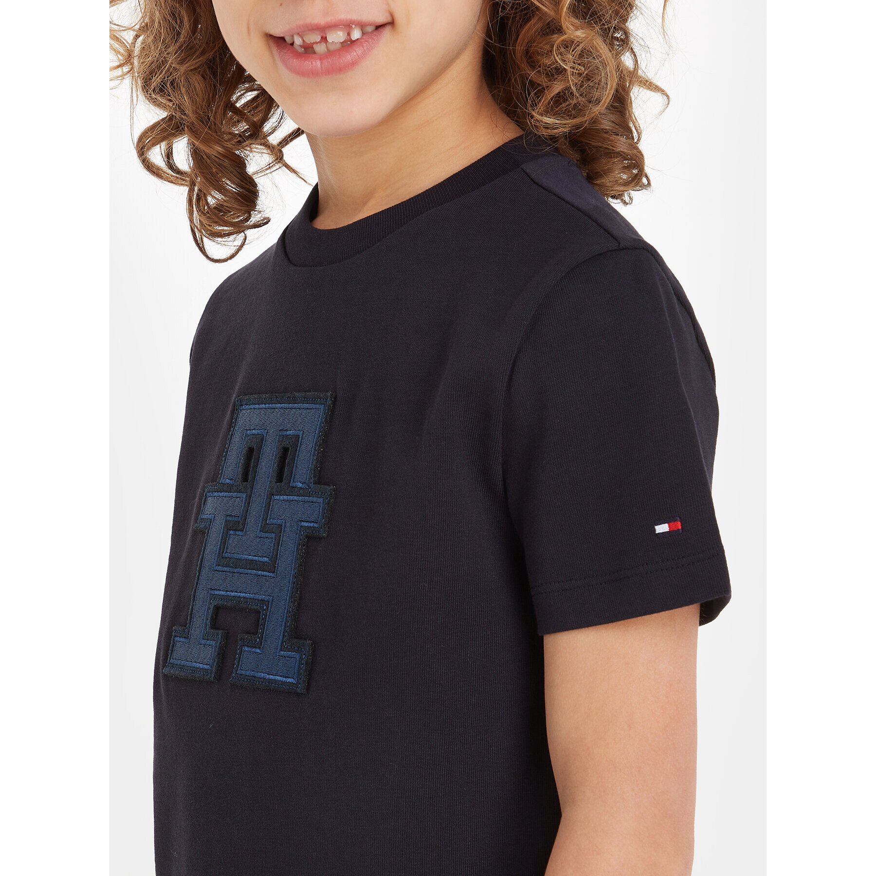 Tommy Hilfiger Тишърт KS0KS00527 Тъмносин Regular Fit - Pepit.bg