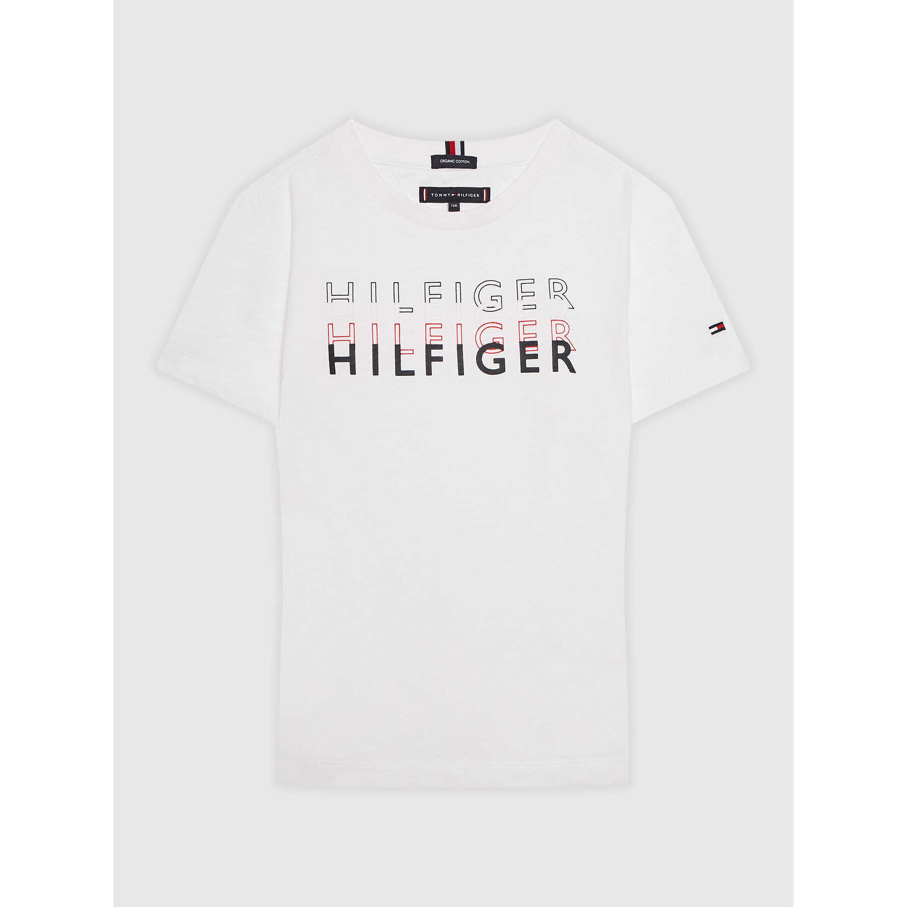 Tommy Hilfiger Тишърт Layered Logo KB0KB07285 D Бял Regular Fit - Pepit.bg