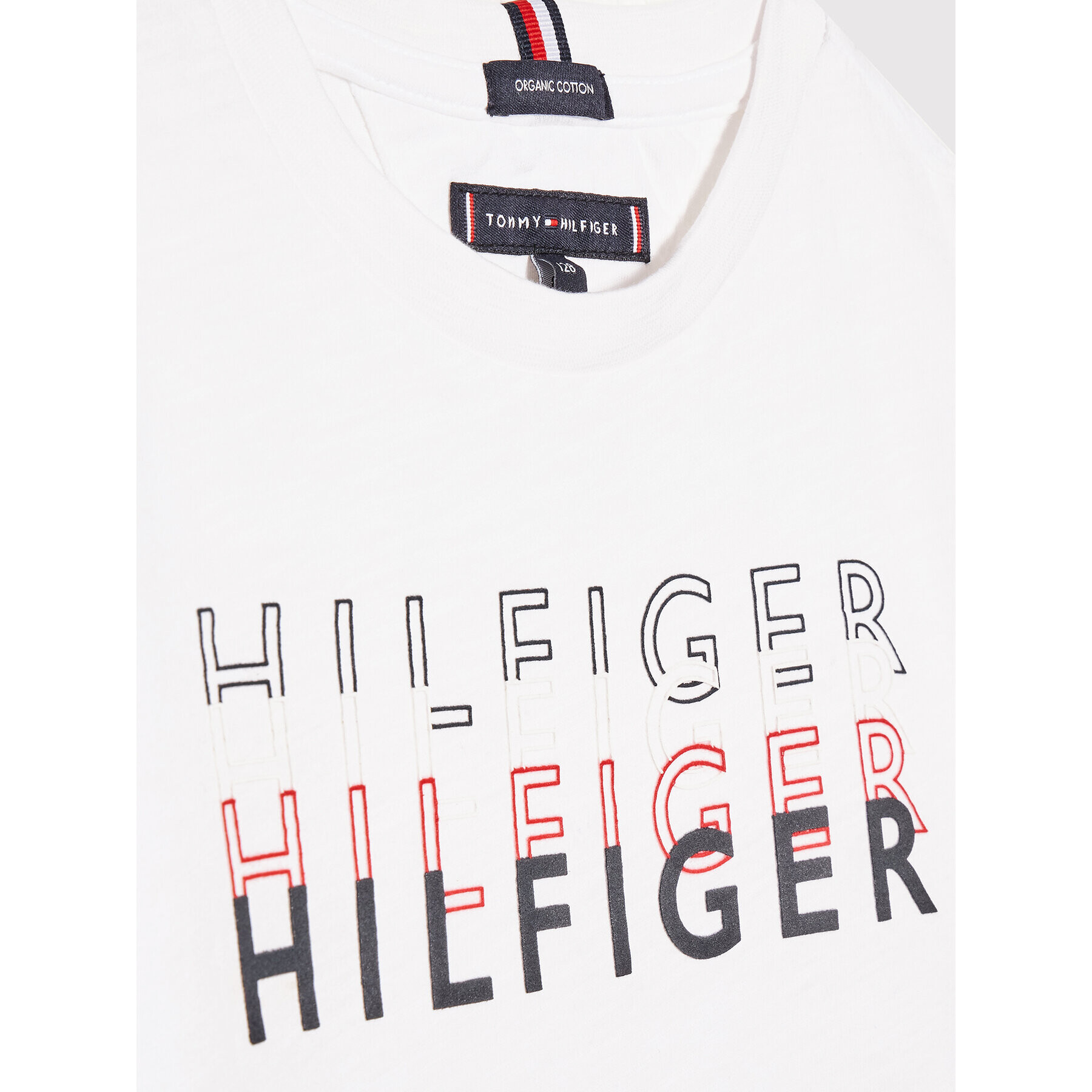 Tommy Hilfiger Тишърт Layered Logo KB0KB07285 D Бял Regular Fit - Pepit.bg