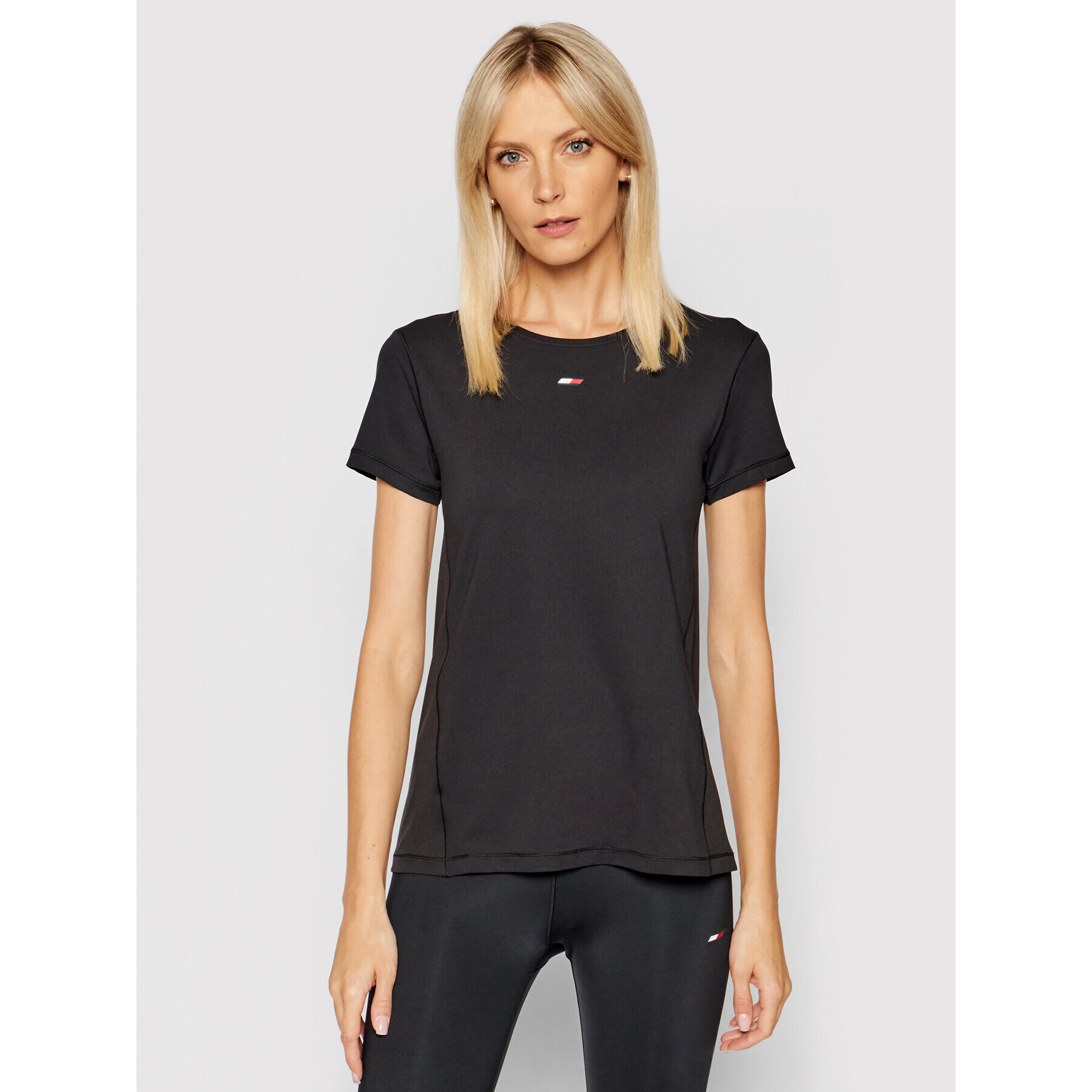 Tommy Hilfiger Тишърт Lbr Tee S10S100924 Черен Regular Fit - Pepit.bg