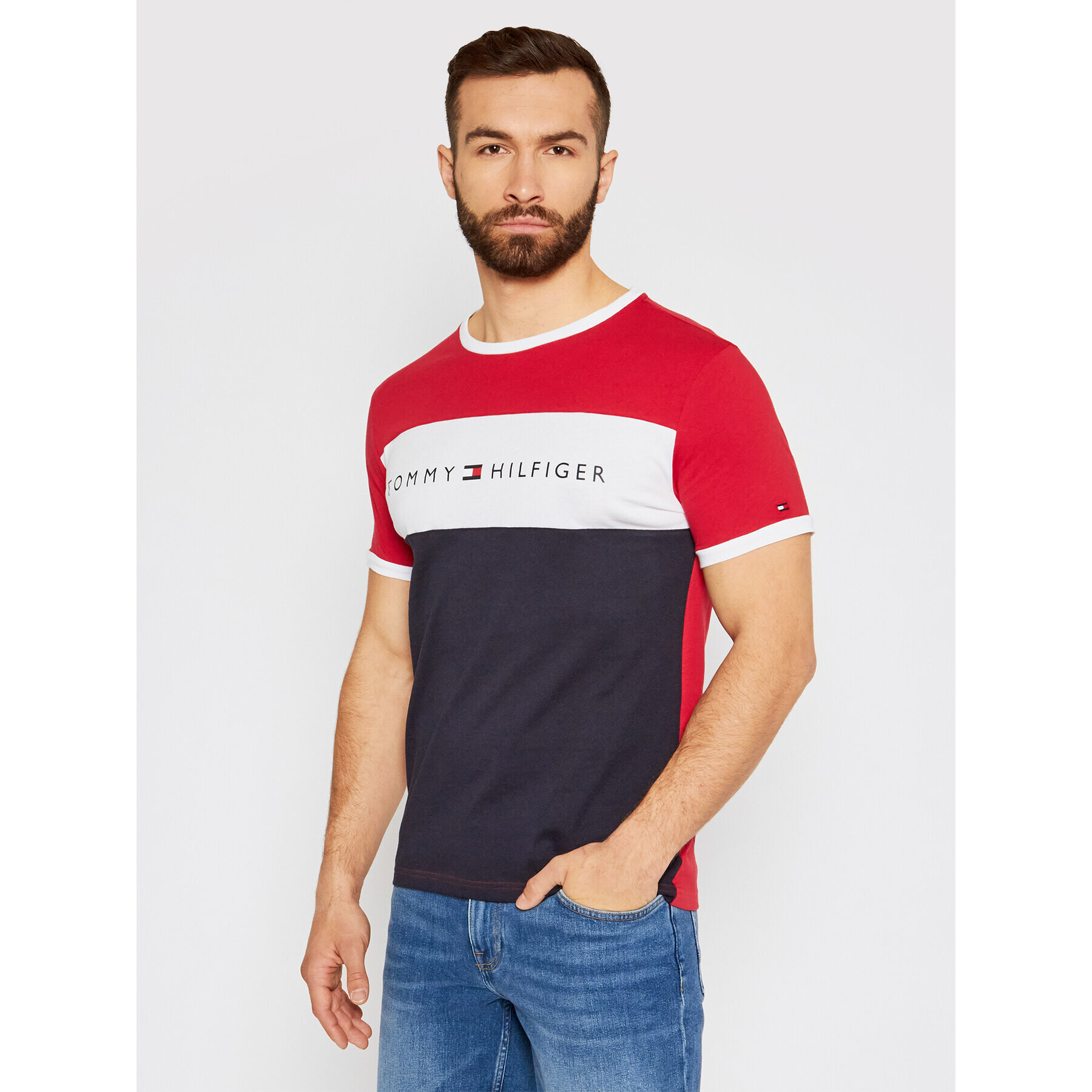 Tommy Hilfiger Тишърт Logo Flag UM0UM01170 Цветен Regular Fit - Pepit.bg