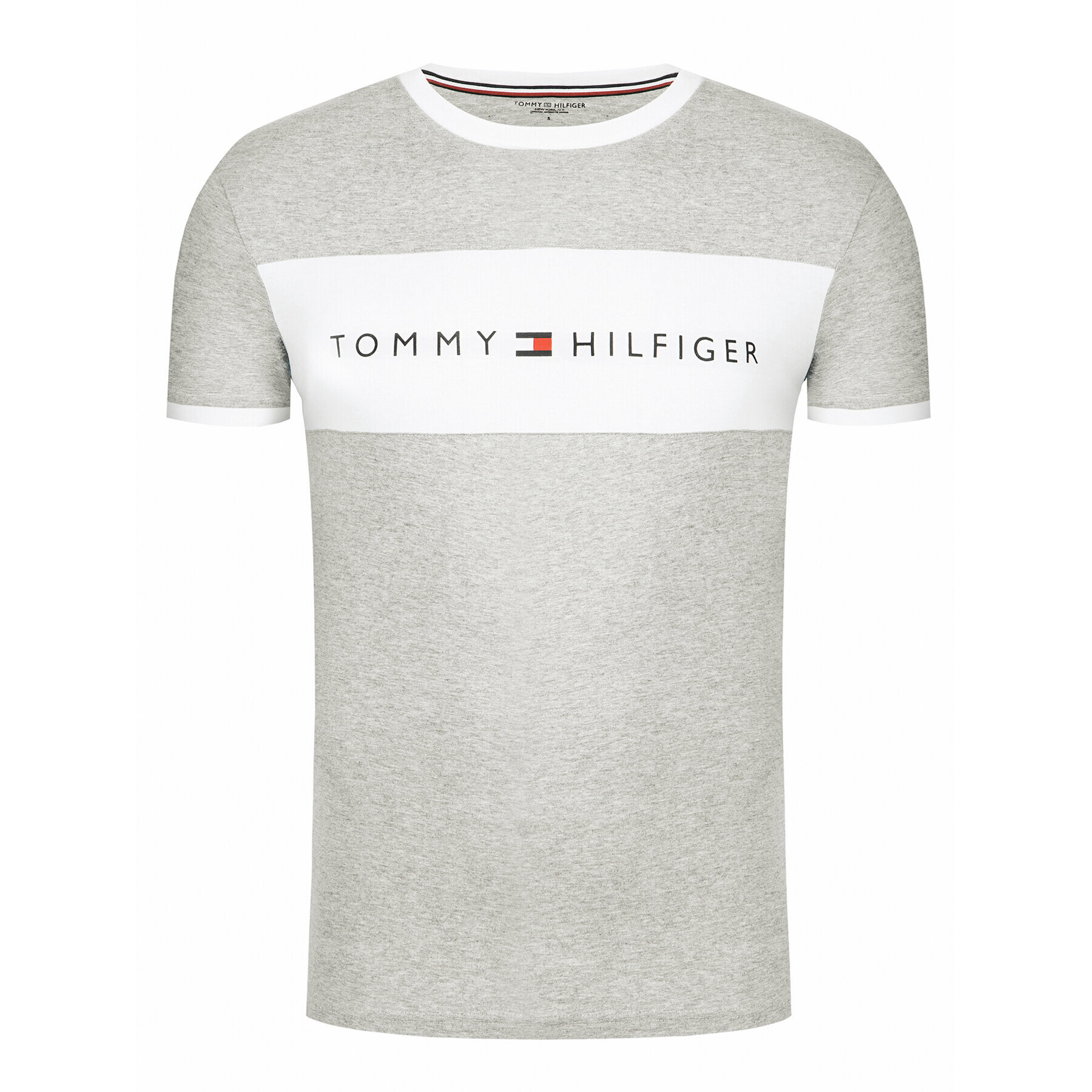 Tommy Hilfiger Тишърт Logo Flag UM0UM01170 Сив Regular Fit - Pepit.bg