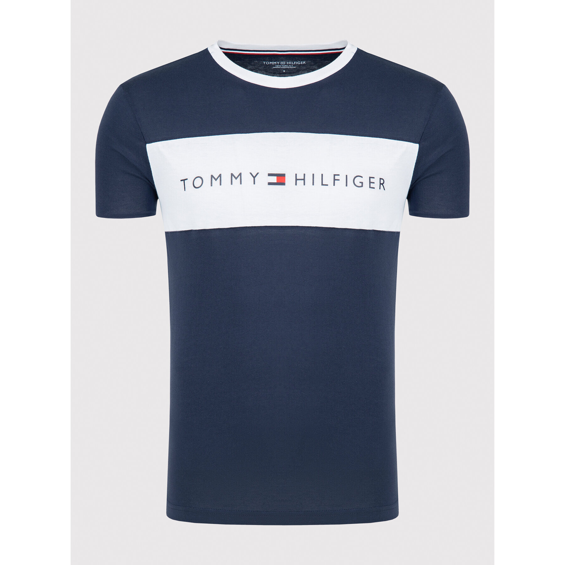 Tommy Hilfiger Тишърт Logo Flag UM0UM01170 Тъмносин Regular Fit - Pepit.bg