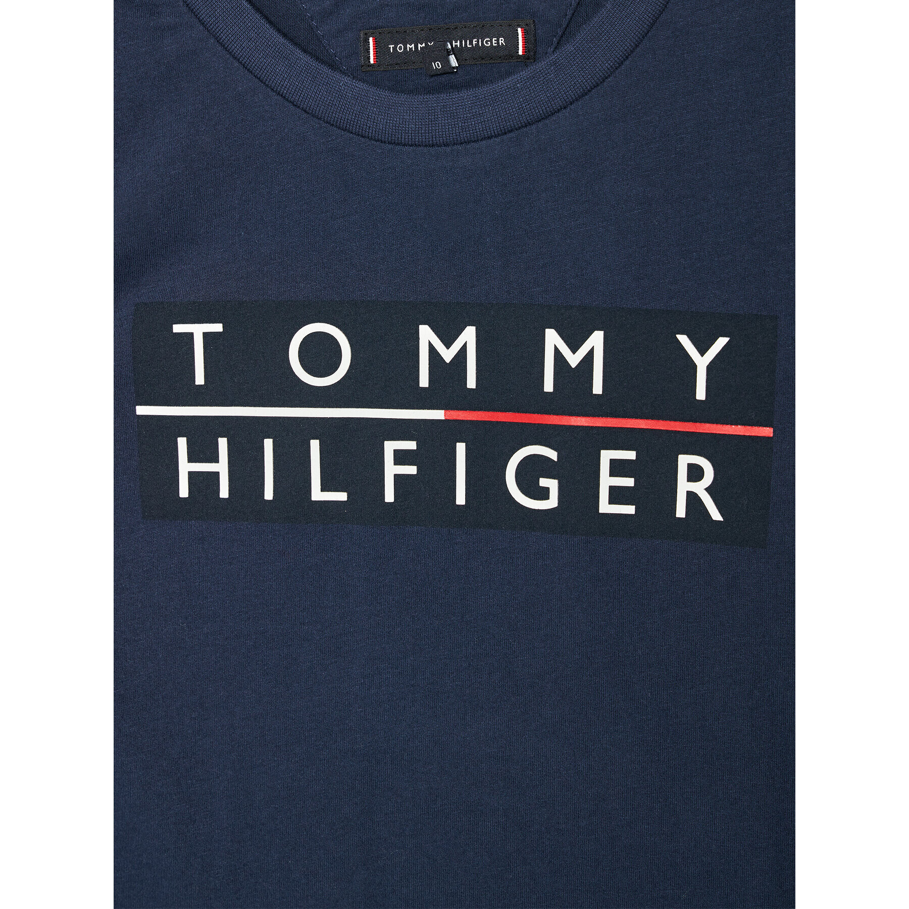 Tommy Hilfiger Тишърт Logo KB0KB06675 M Тъмносин Regular Fit - Pepit.bg