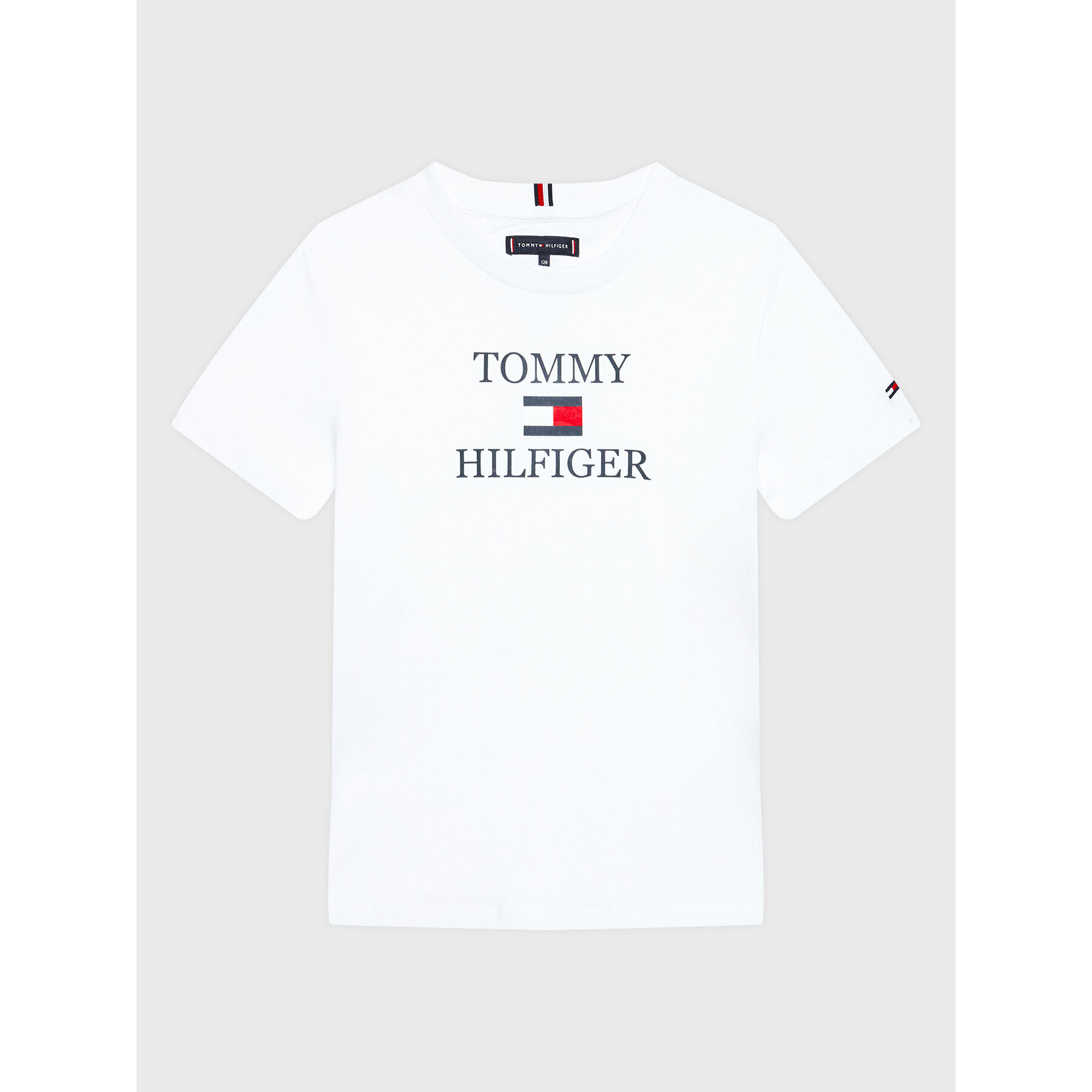 Tommy Hilfiger Тишърт Logo KB0KB07794 D Бял Regular Fit - Pepit.bg