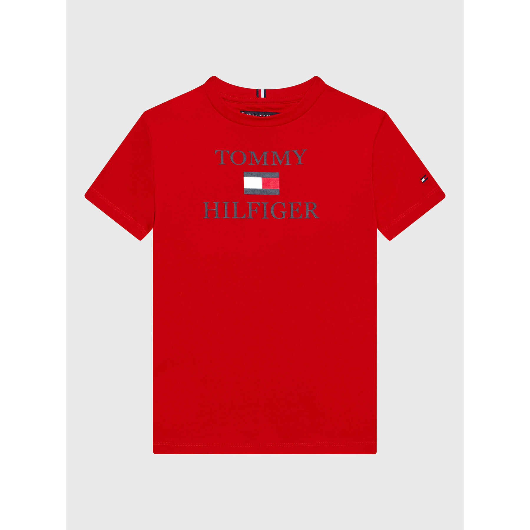 Tommy Hilfiger Тишърт Logo KB0KB07794 M Червен Regular Fit - Pepit.bg