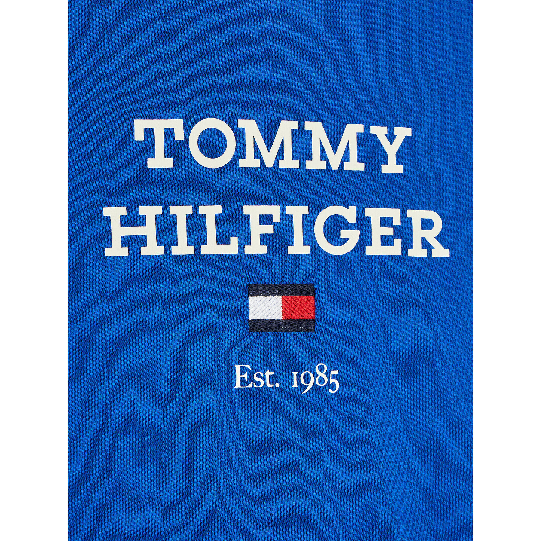 Tommy Hilfiger Тишърт Logo KB0KB08671 D Син Regular Fit - Pepit.bg