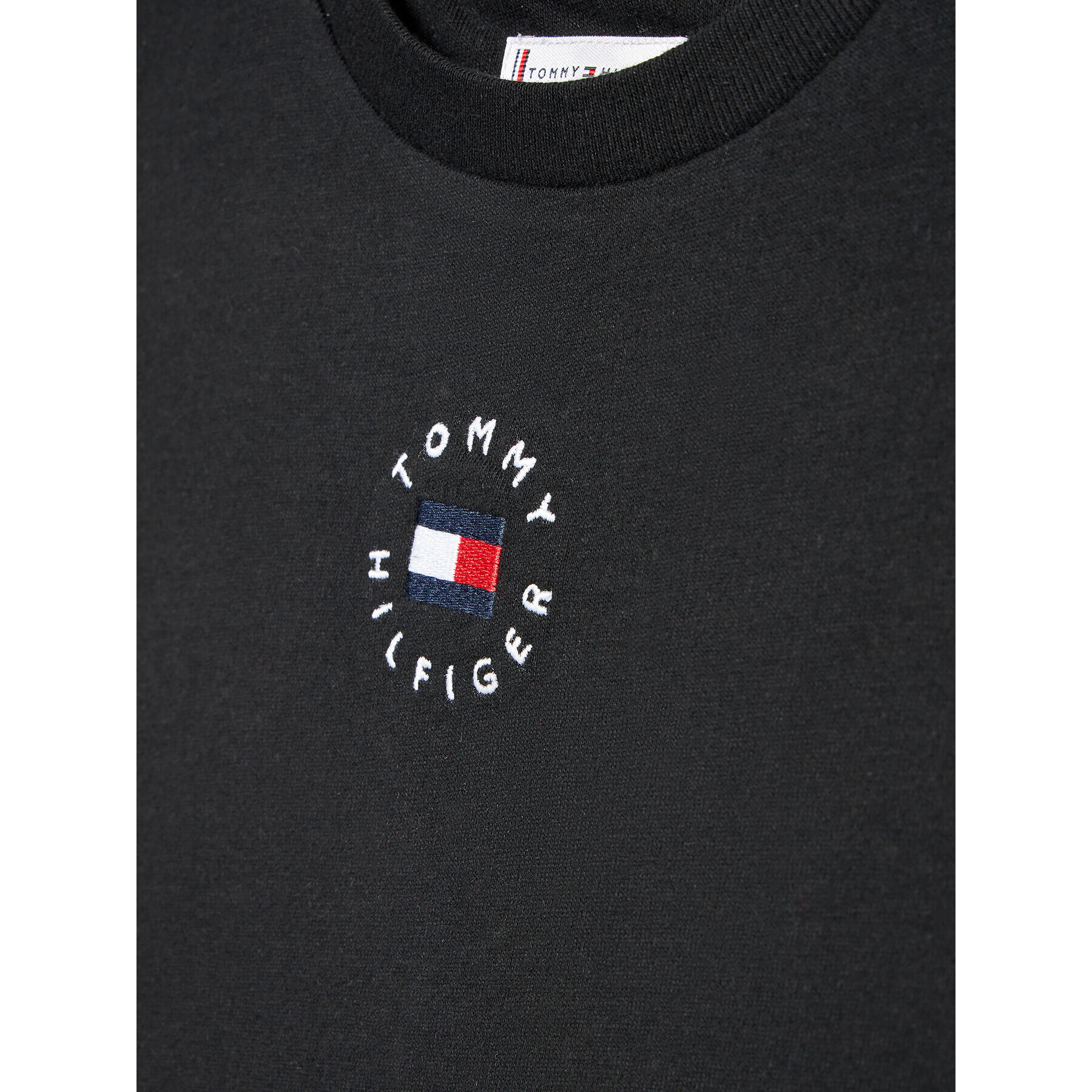 Tommy Hilfiger Тишърт Logo KS0KS00240 M Черен Regular Fit - Pepit.bg