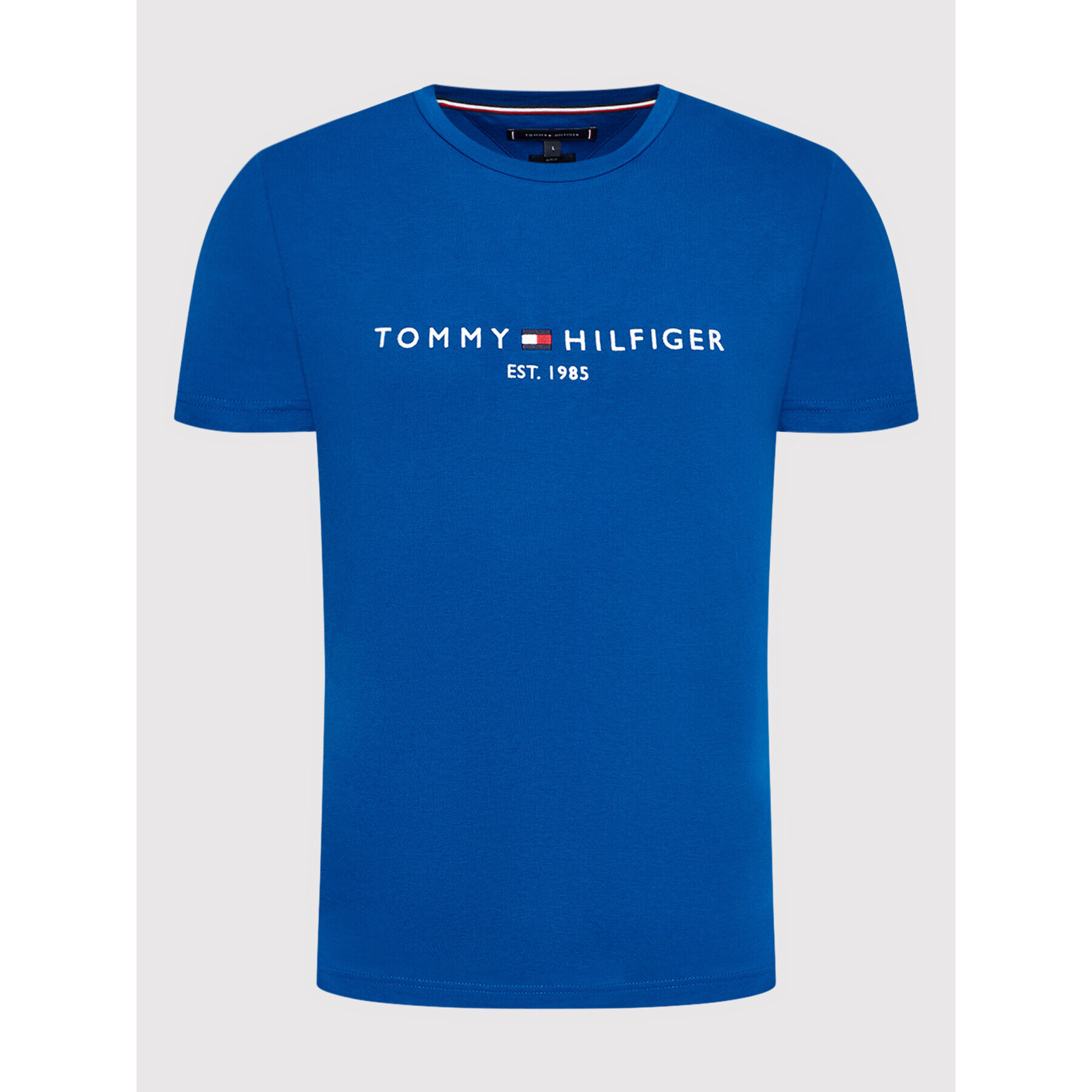 Tommy Hilfiger Тишърт Logo MW0MW11797 Син Regular Fit - Pepit.bg