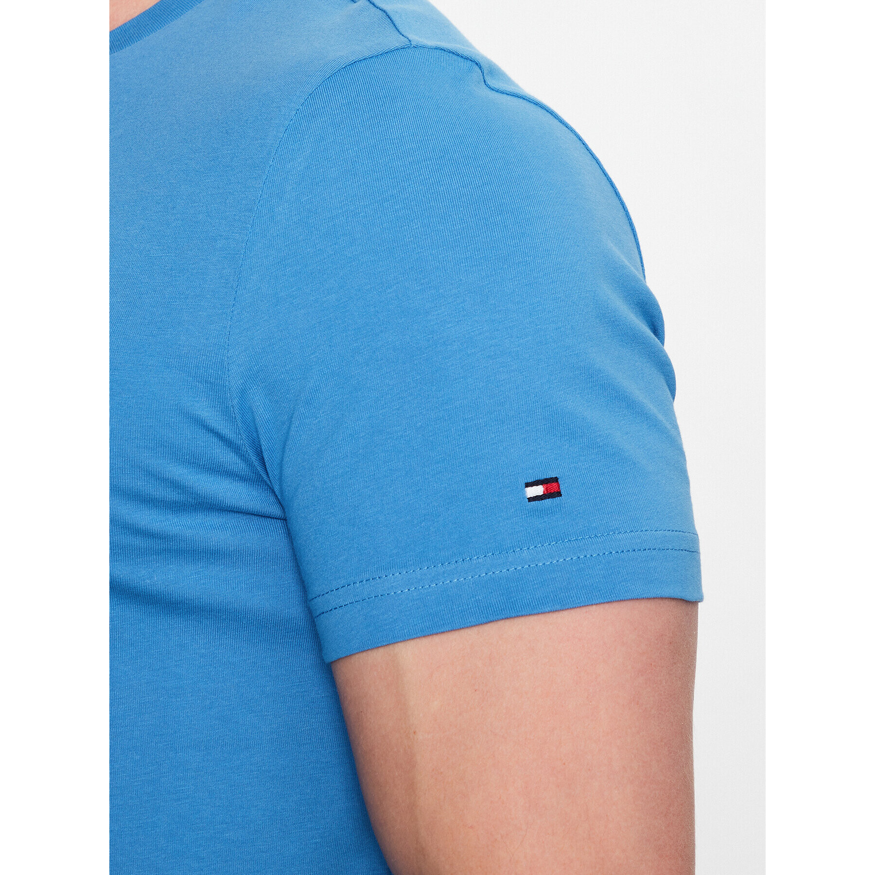 Tommy Hilfiger Тишърт Logo MW0MW11797 Син Slim Fit - Pepit.bg