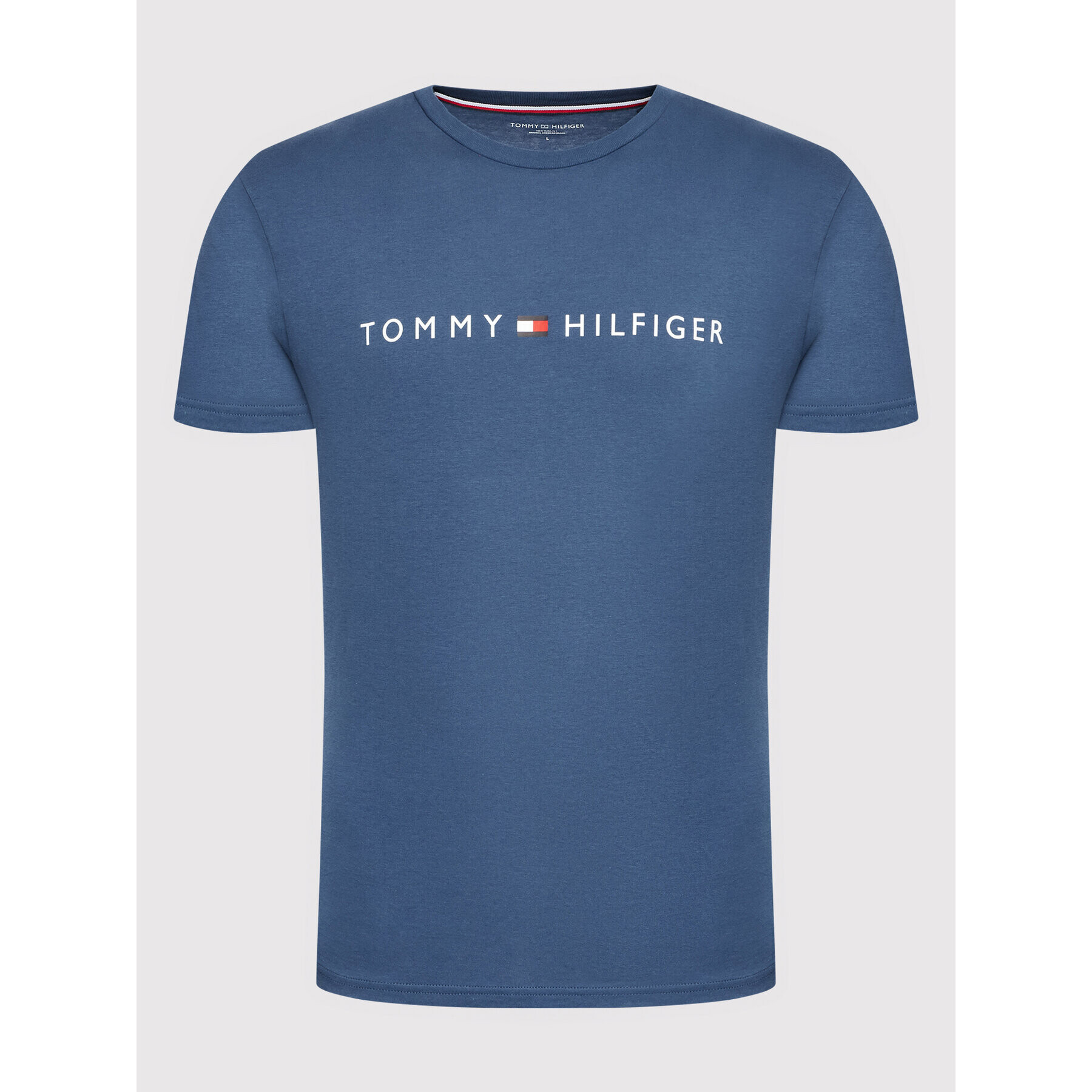 Tommy Hilfiger Тишърт Logo UM0UM01434 Син Regular Fit - Pepit.bg