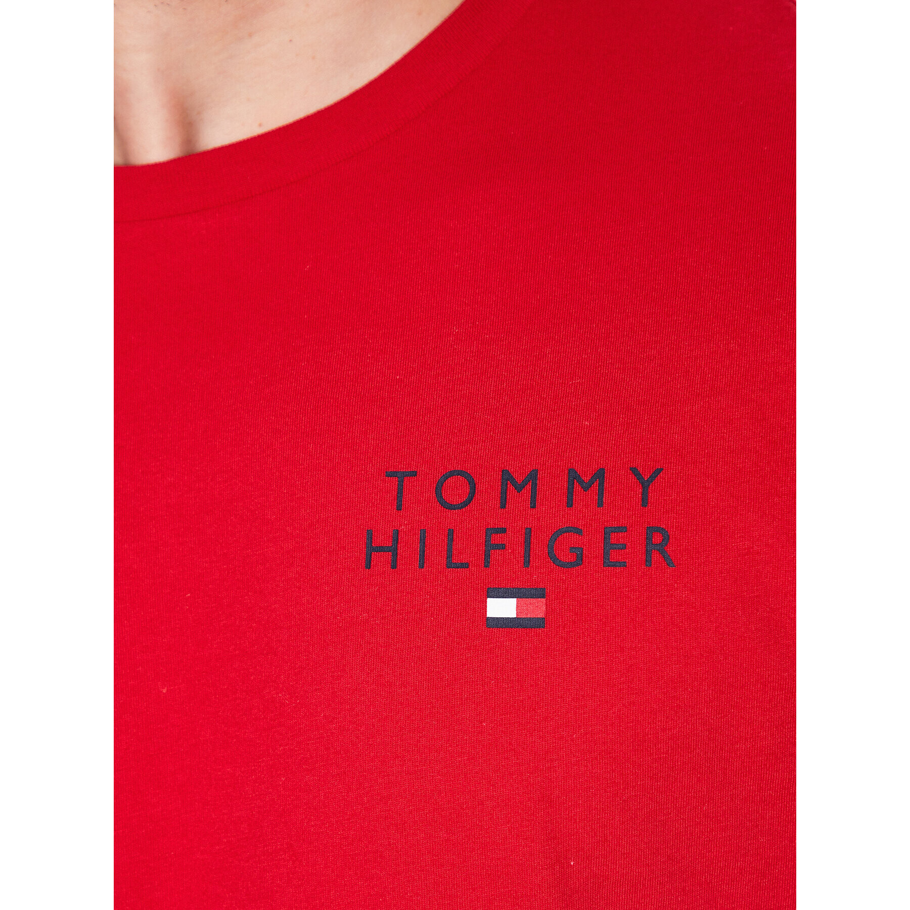 Tommy Hilfiger Тишърт Logo UM0UM02916 Червен Regular Fit - Pepit.bg