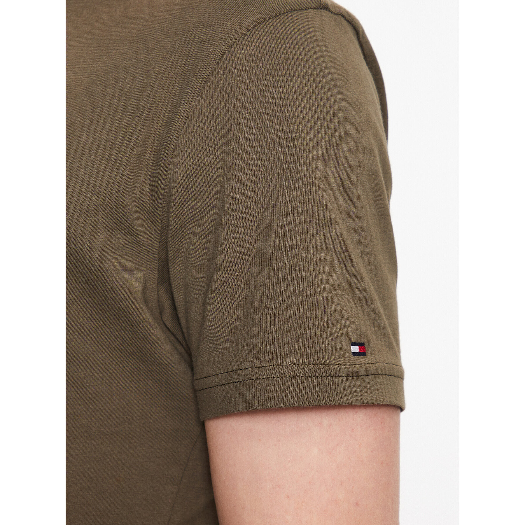 Tommy Hilfiger Тишърт Logo UM0UM02916 Зелен Regular Fit - Pepit.bg