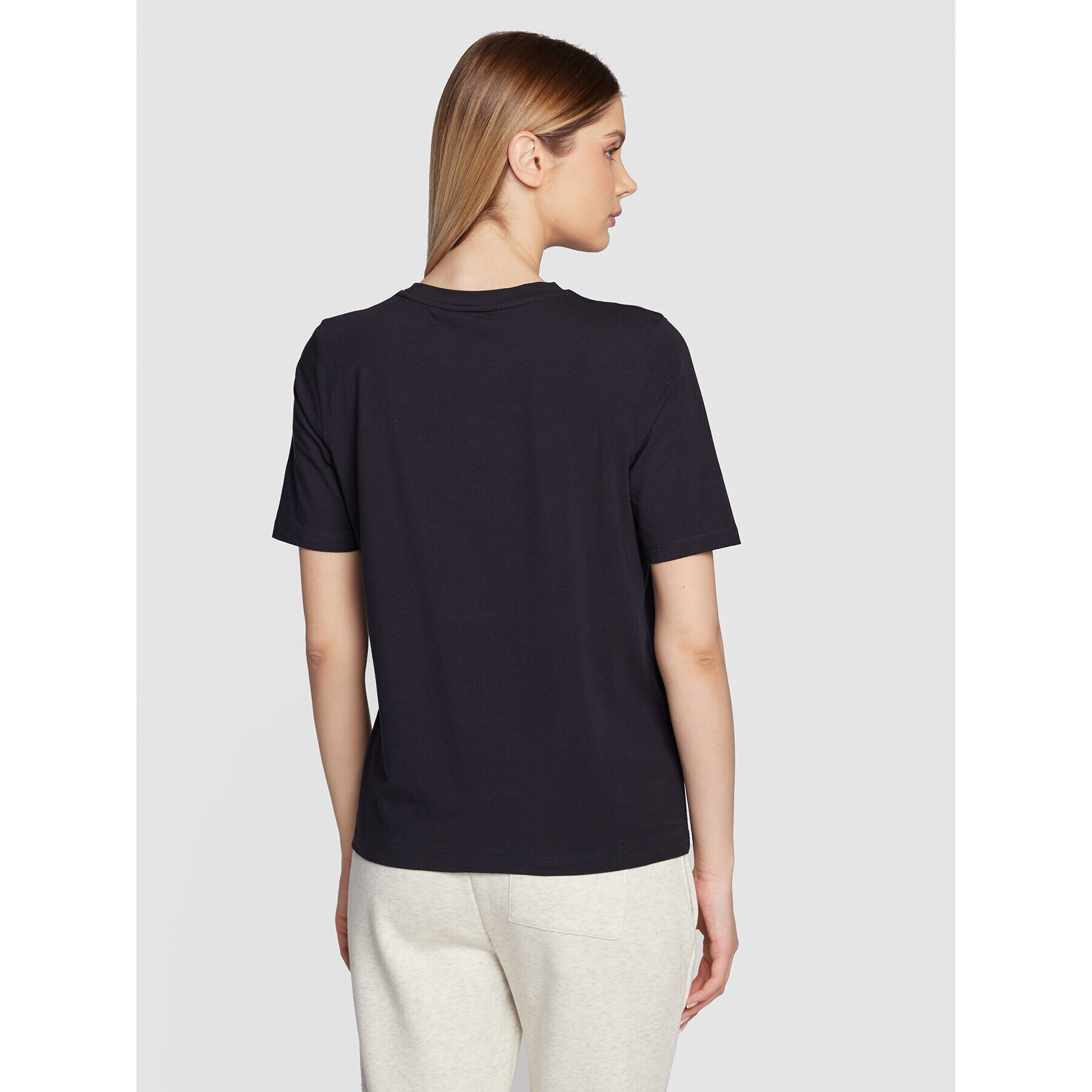 Tommy Hilfiger Тишърт Logo WW0WW37556 Тъмносин Regular Fit - Pepit.bg