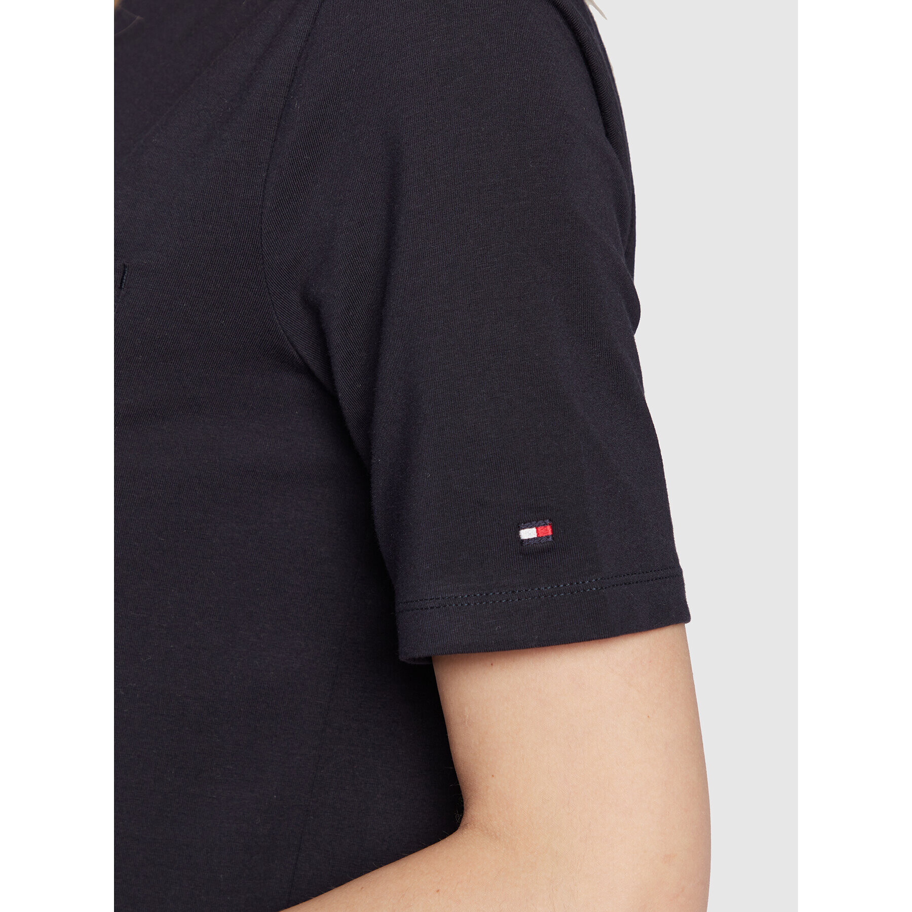 Tommy Hilfiger Тишърт Logo WW0WW37556 Тъмносин Regular Fit - Pepit.bg