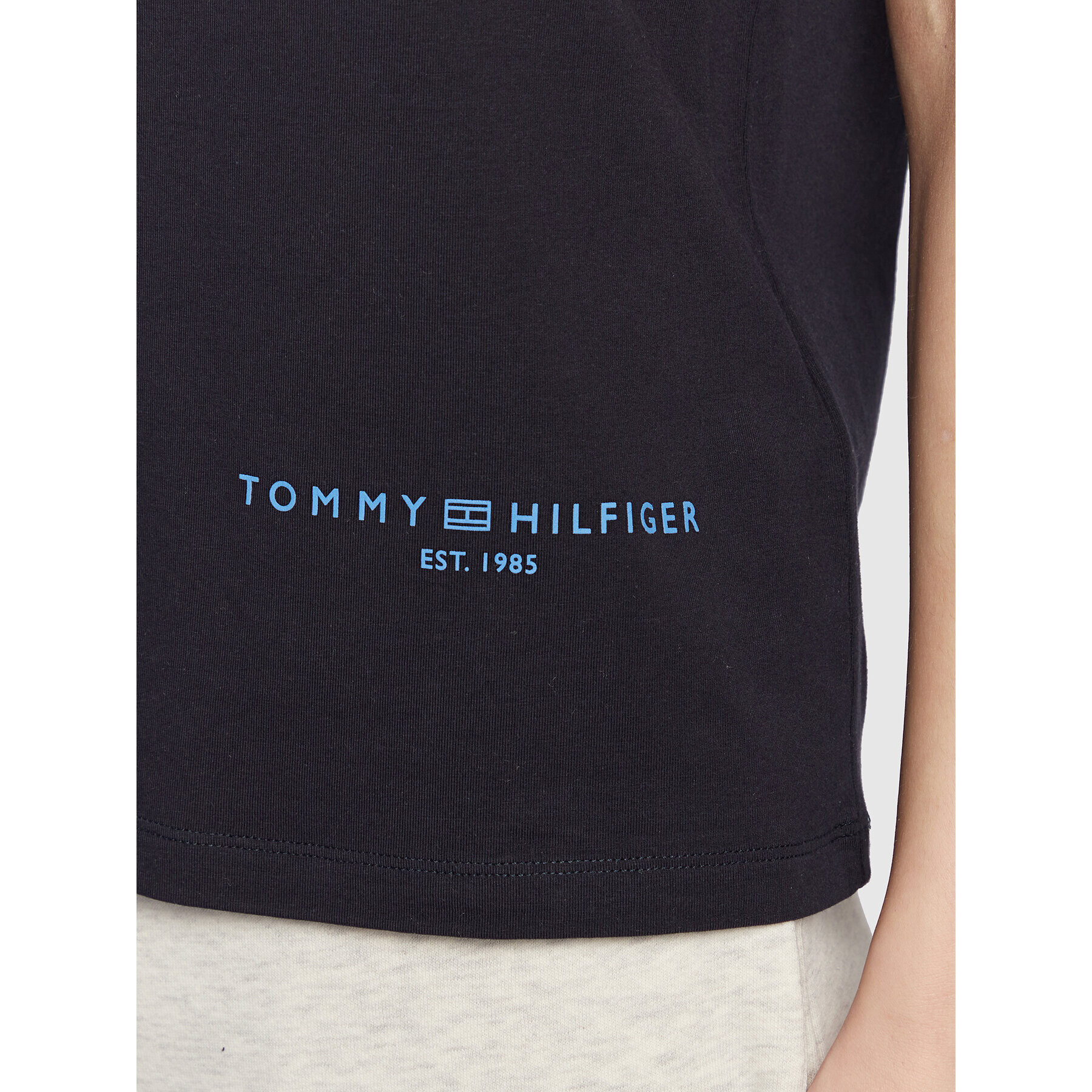 Tommy Hilfiger Тишърт Logo WW0WW37556 Тъмносин Regular Fit - Pepit.bg
