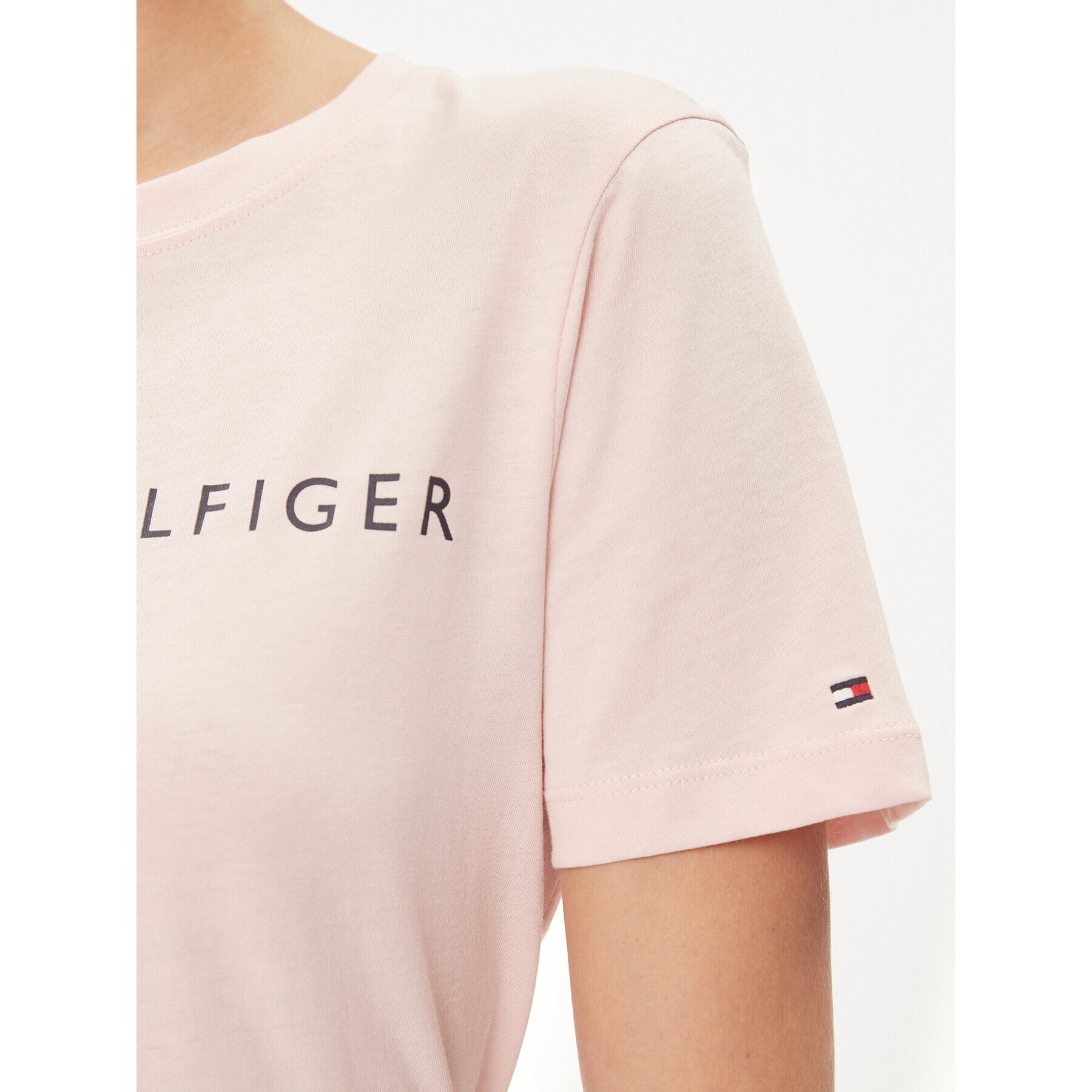 Tommy Hilfiger Тишърт Logo WW0WW40276 Розов Regular Fit - Pepit.bg