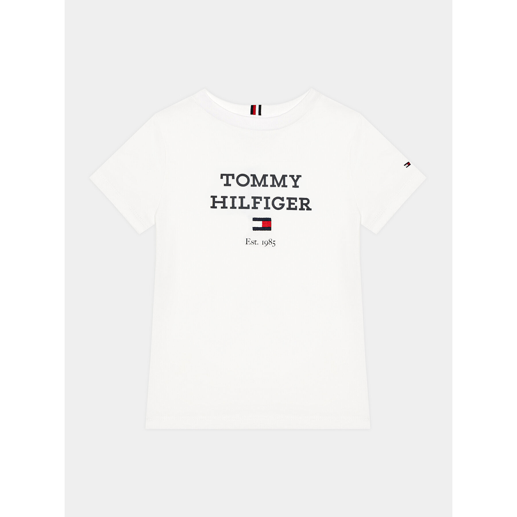 Tommy Hilfiger Тишърт Loo KB0KB08671 M Бял Regular Fit - Pepit.bg
