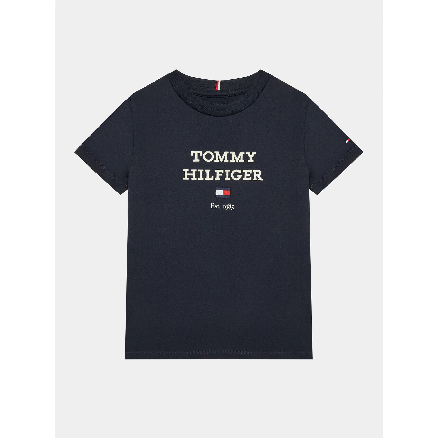 Tommy Hilfiger Тишърт Loo KB0KB08671 M Тъмносин Regular Fit - Pepit.bg