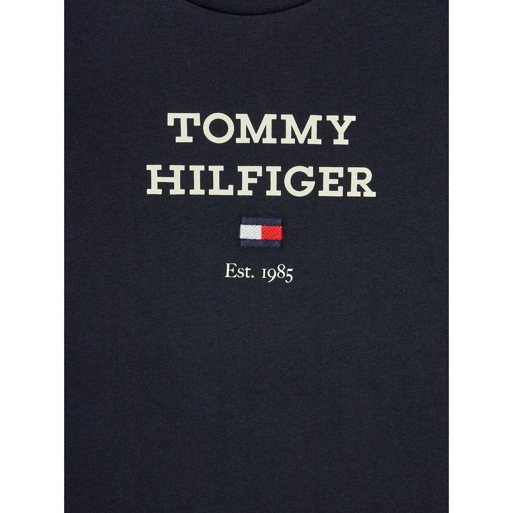 Tommy Hilfiger Тишърт Loo KB0KB08671 M Тъмносин Regular Fit - Pepit.bg