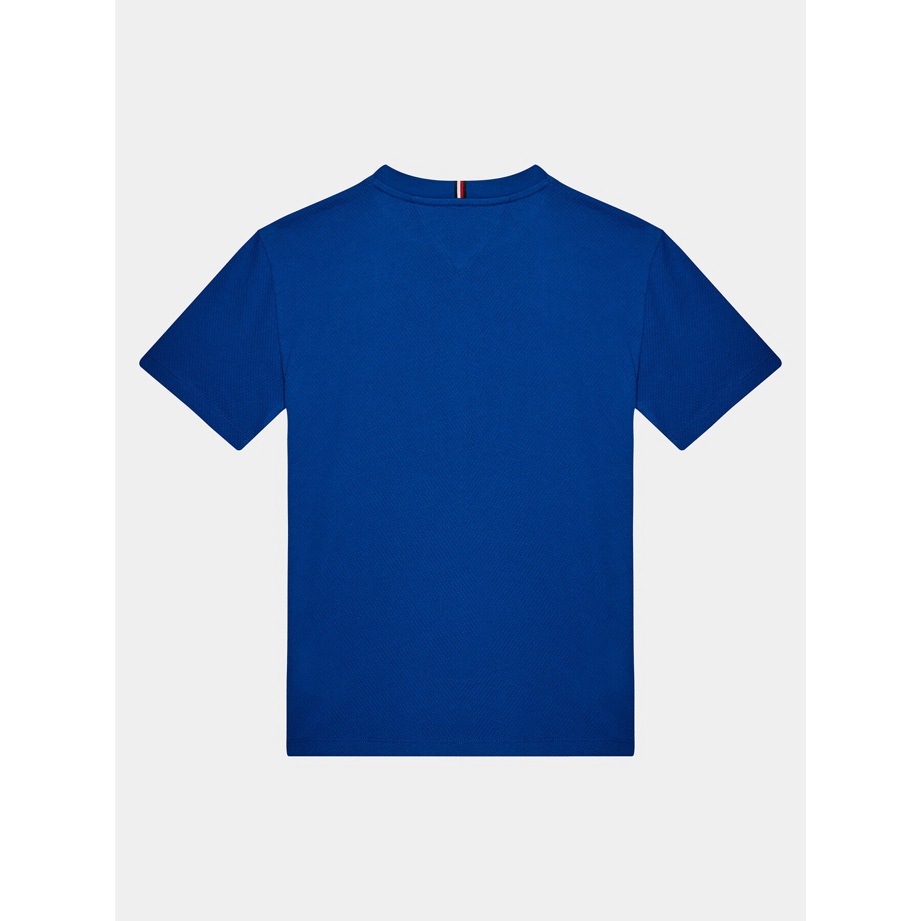 Tommy Hilfiger Тишърт Mesh Varsity Tee S/S KB0KB08683 Син Regular Fit - Pepit.bg