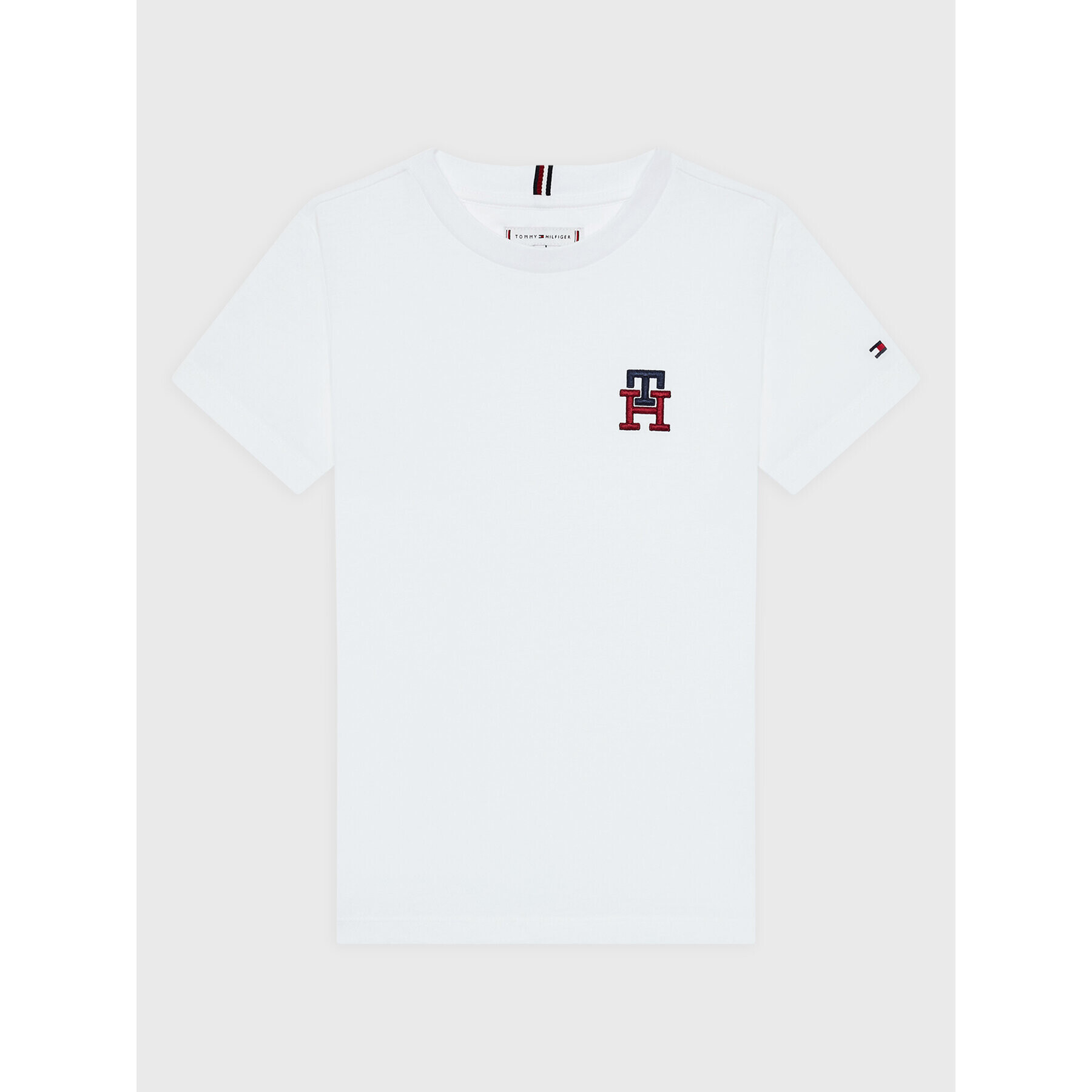 Tommy Hilfiger Тишърт Monogram KS0KS00293 Бял Regular Fit - Pepit.bg