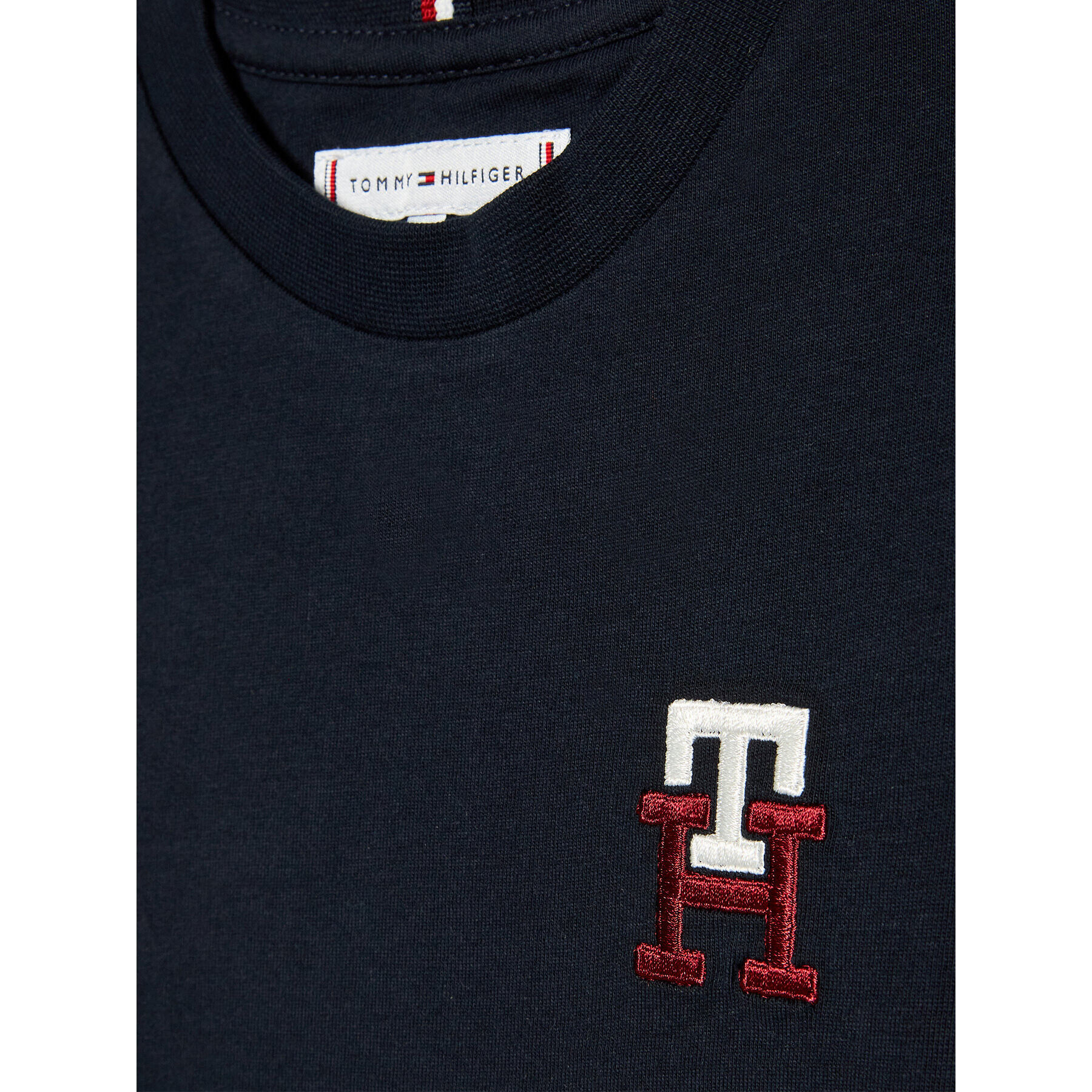Tommy Hilfiger Тишърт Monogram KS0KS00293 M Тъмносин Regular Fit - Pepit.bg
