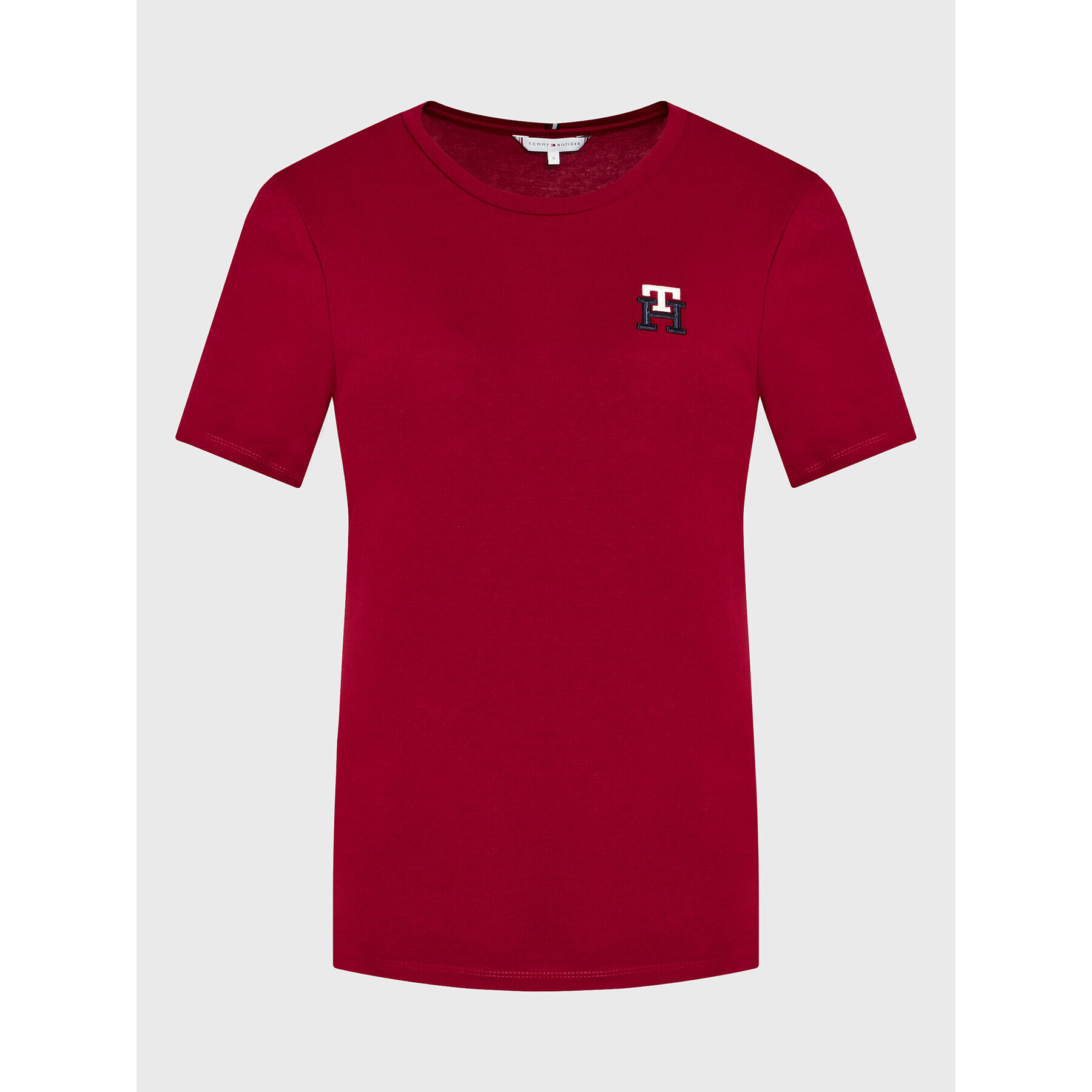 Tommy Hilfiger Тишърт Monogram WW0WW37433 Бордо Regular Fit - Pepit.bg