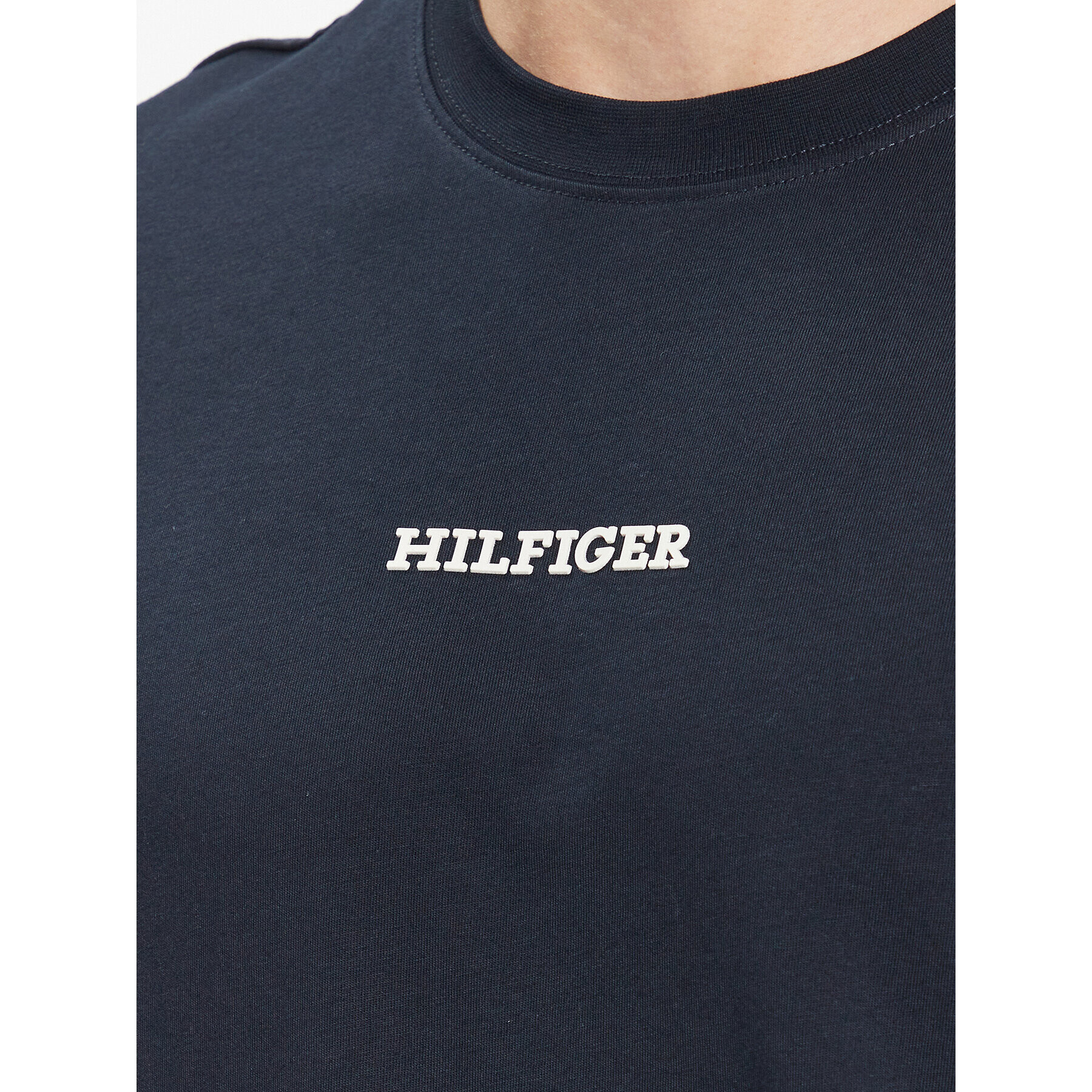 Tommy Hilfiger Тишърт Monotype MW0MW31538 Тъмносин Regular Fit - Pepit.bg