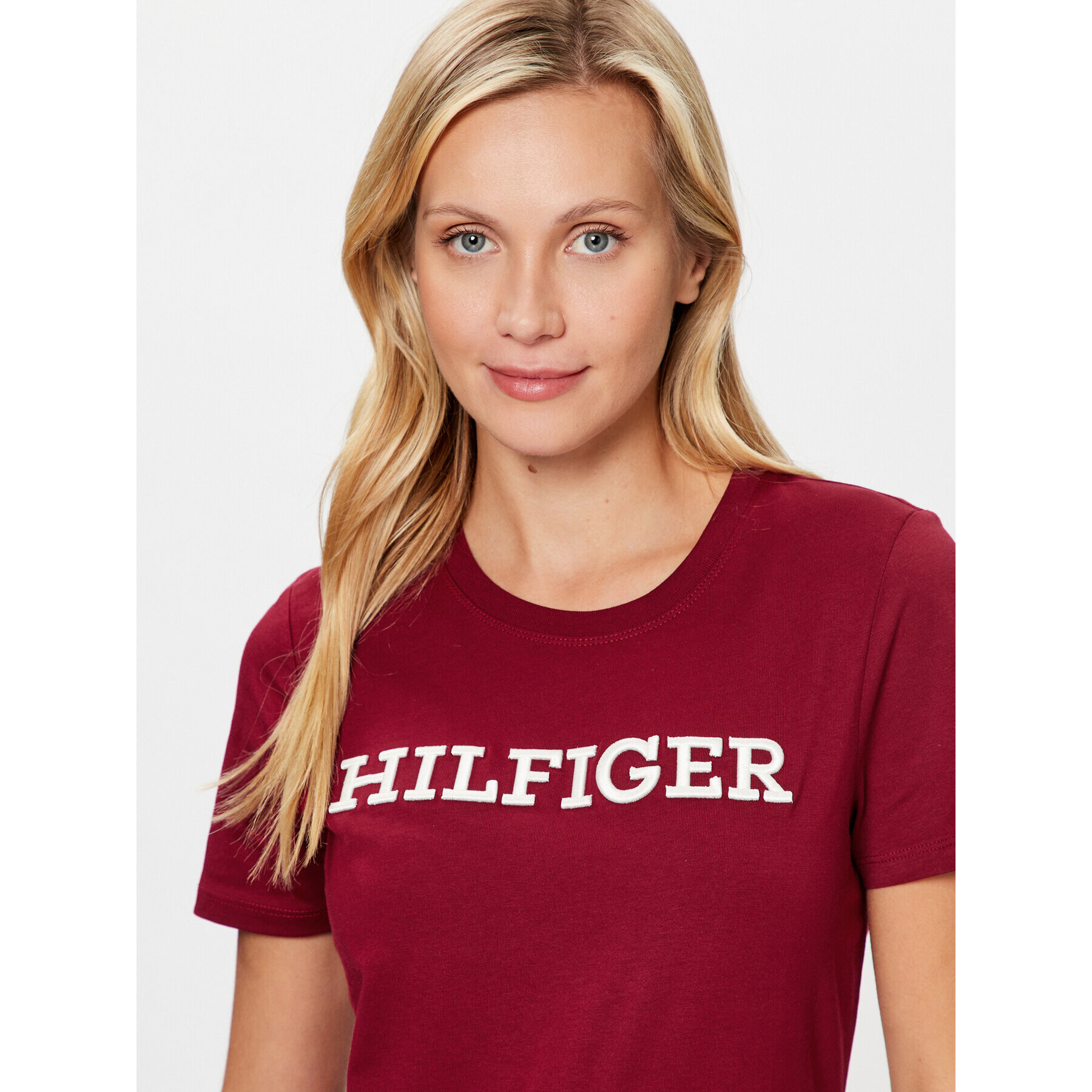 Tommy Hilfiger Тишърт Monotype WW0WW40057 Червен Regular Fit - Pepit.bg