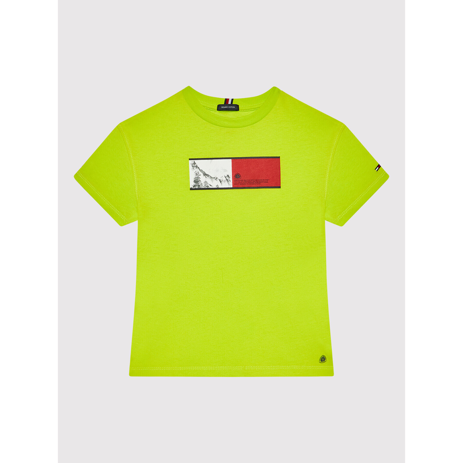 Tommy Hilfiger Тишърт Mountain Flag KB0KB06852 D Зелен Regular Fit - Pepit.bg