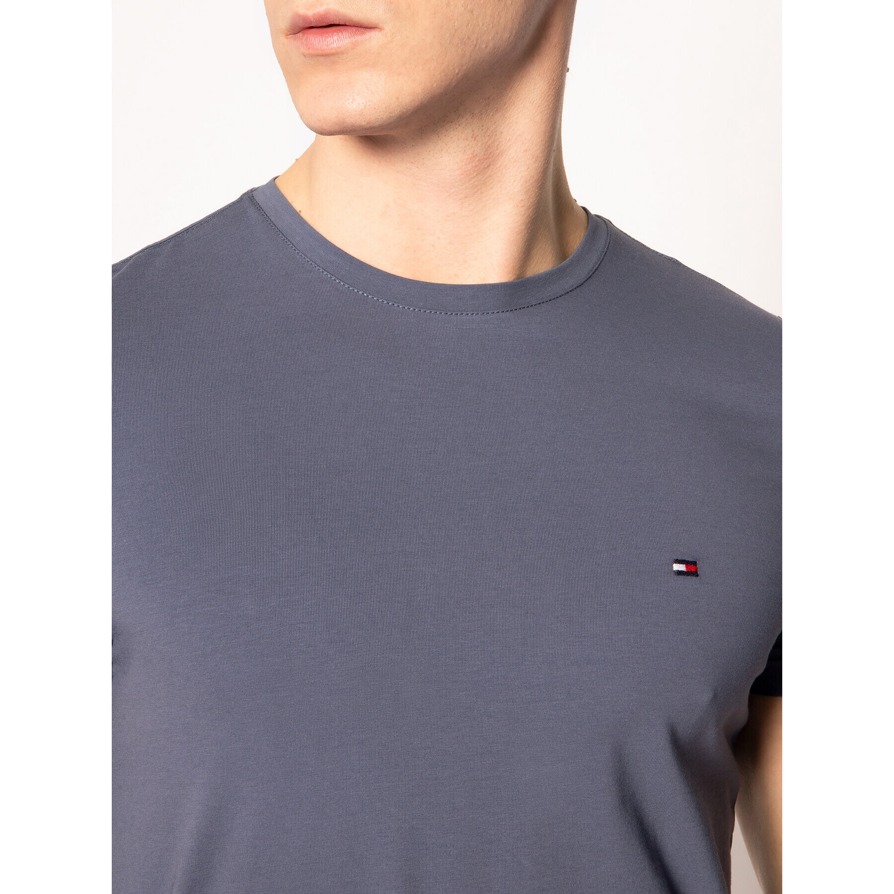 Tommy Hilfiger Тишърт MW0MW10800 Сив Slim Fit - Pepit.bg