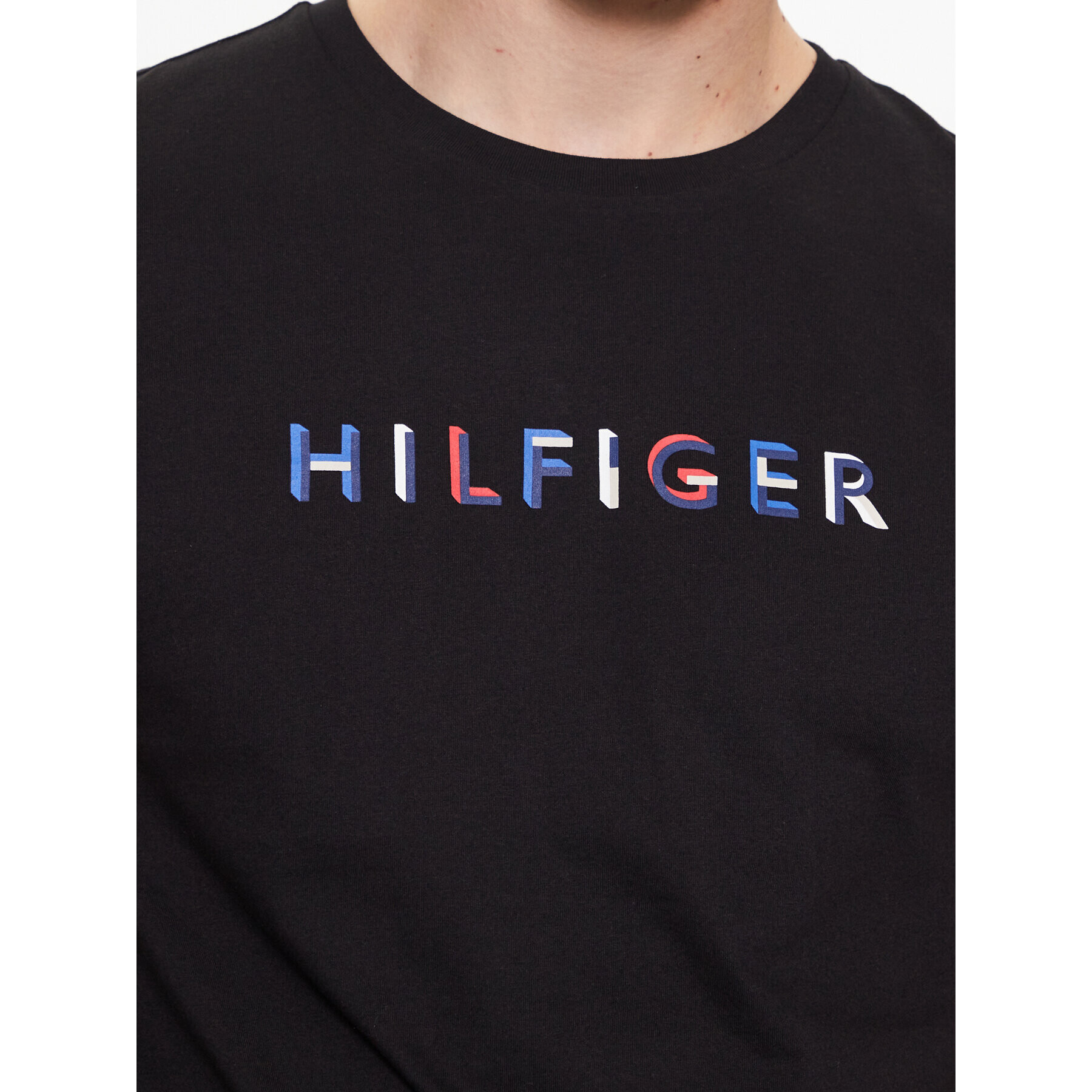 Tommy Hilfiger Тишърт MW0MW31535 Черен Regular Fit - Pepit.bg