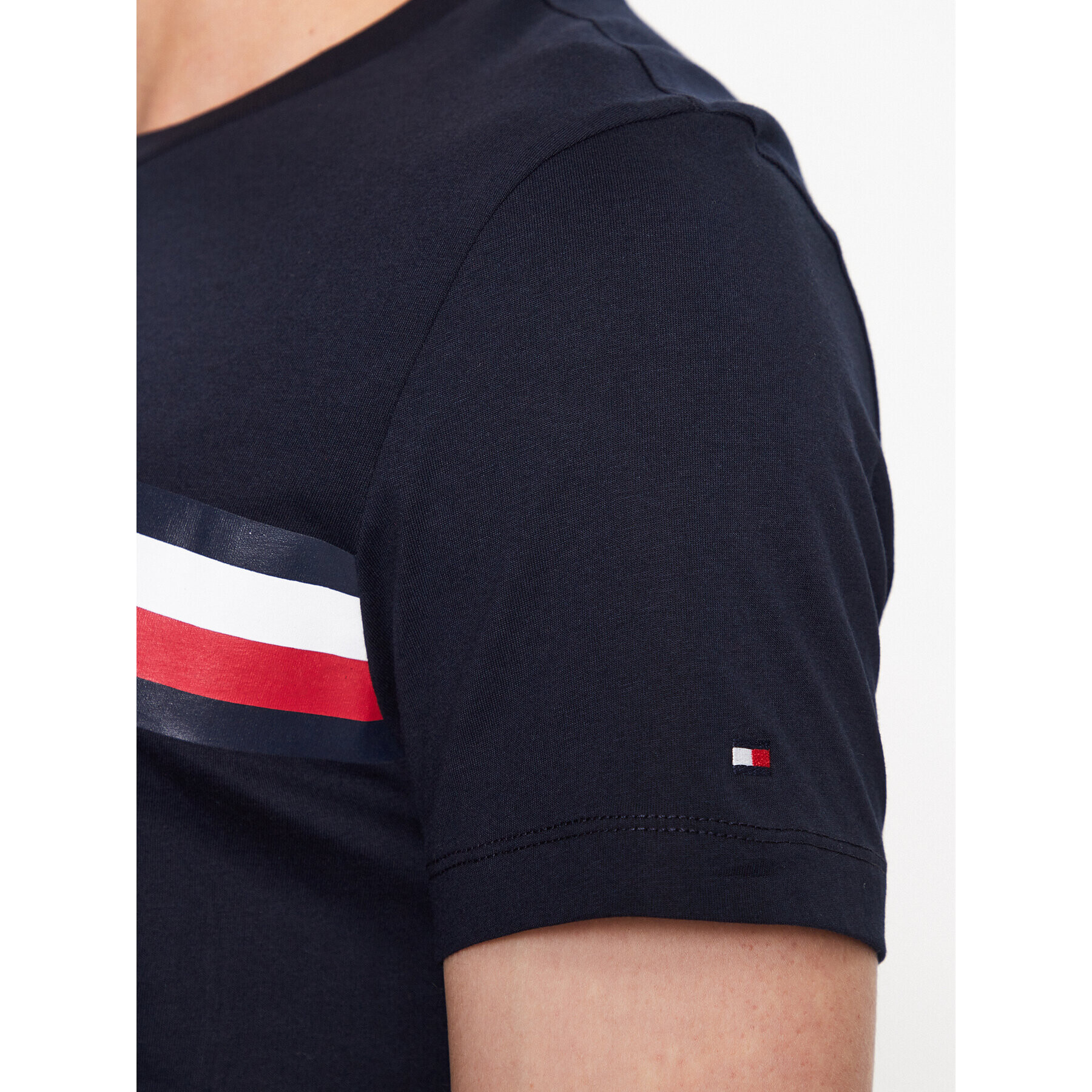 Tommy Hilfiger Тишърт MW0MW32119 Тъмносин Regular Fit - Pepit.bg