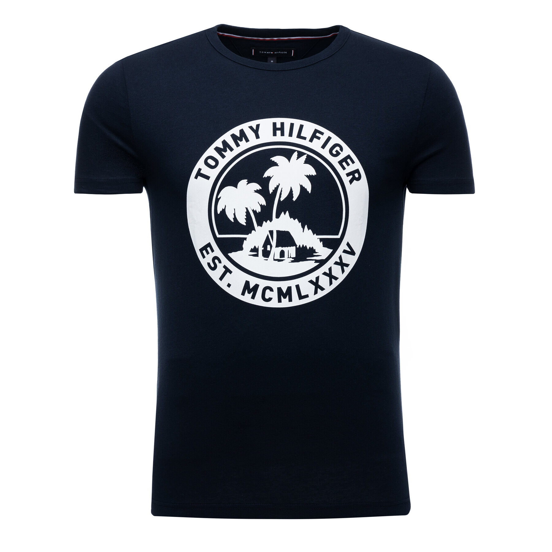 Tommy Hilfiger Тишърт MW0MWI0842 Тъмносин Regular Fit - Pepit.bg