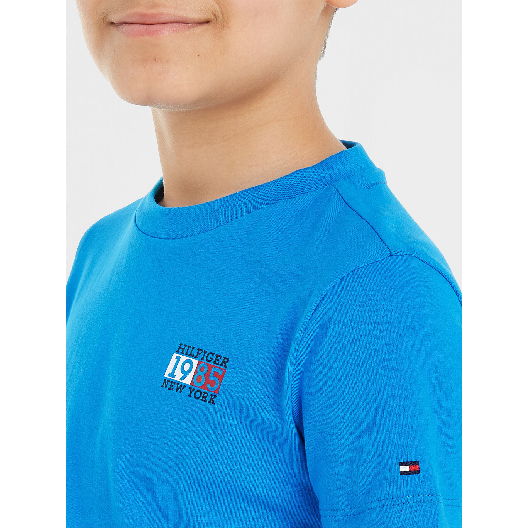 Tommy Hilfiger Тишърт New York Flag KB0KB08626 S Син Regular Fit - Pepit.bg