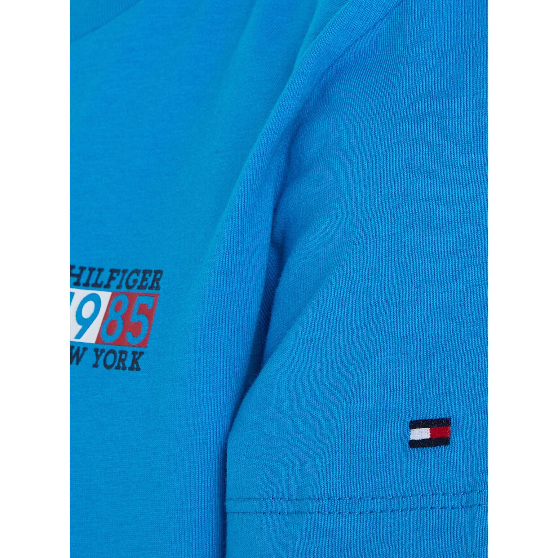 Tommy Hilfiger Тишърт New York Flag KB0KB08626 S Син Regular Fit - Pepit.bg
