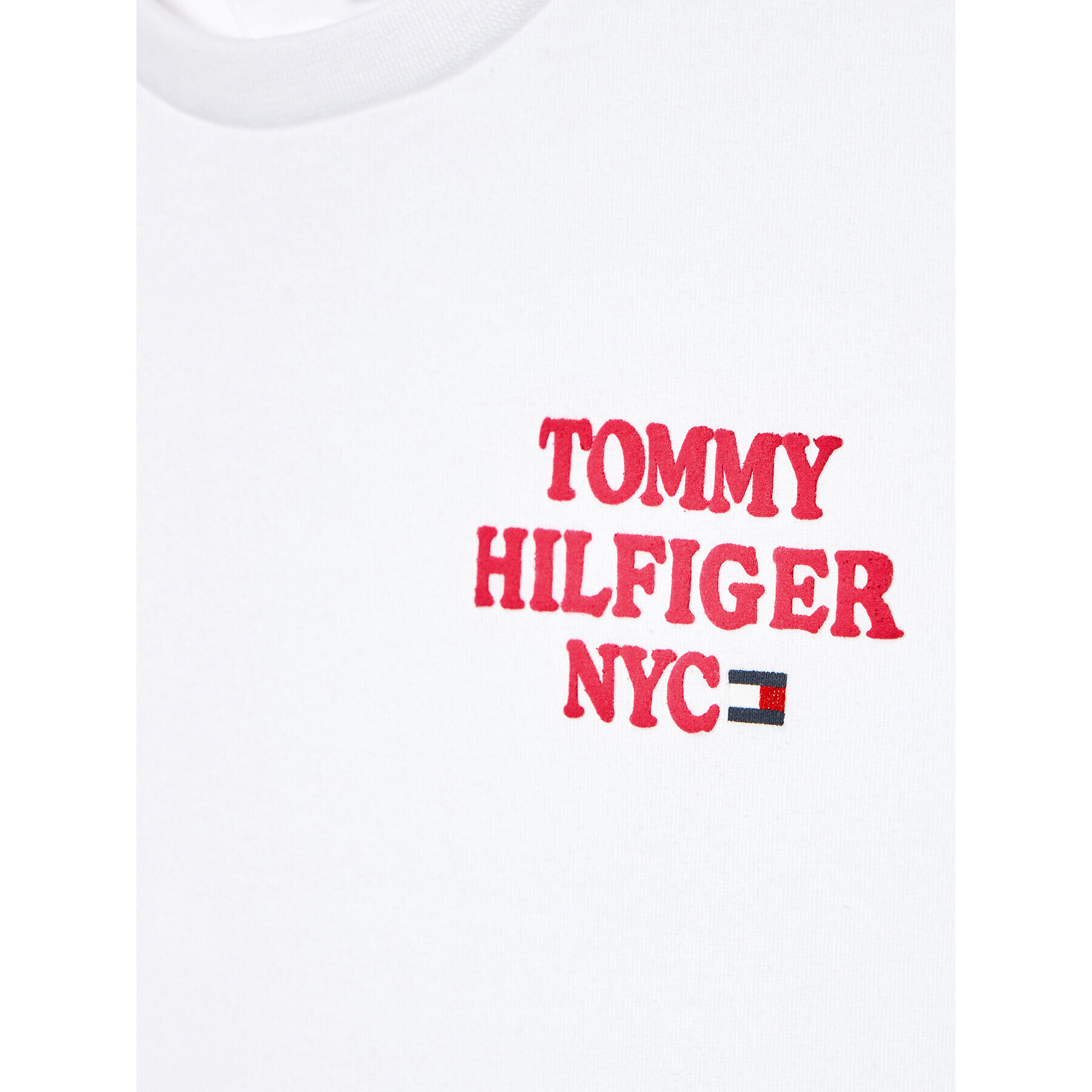 Tommy Hilfiger Тишърт Nyc Graphic KG0KG06671 D Бял Regular Fit - Pepit.bg