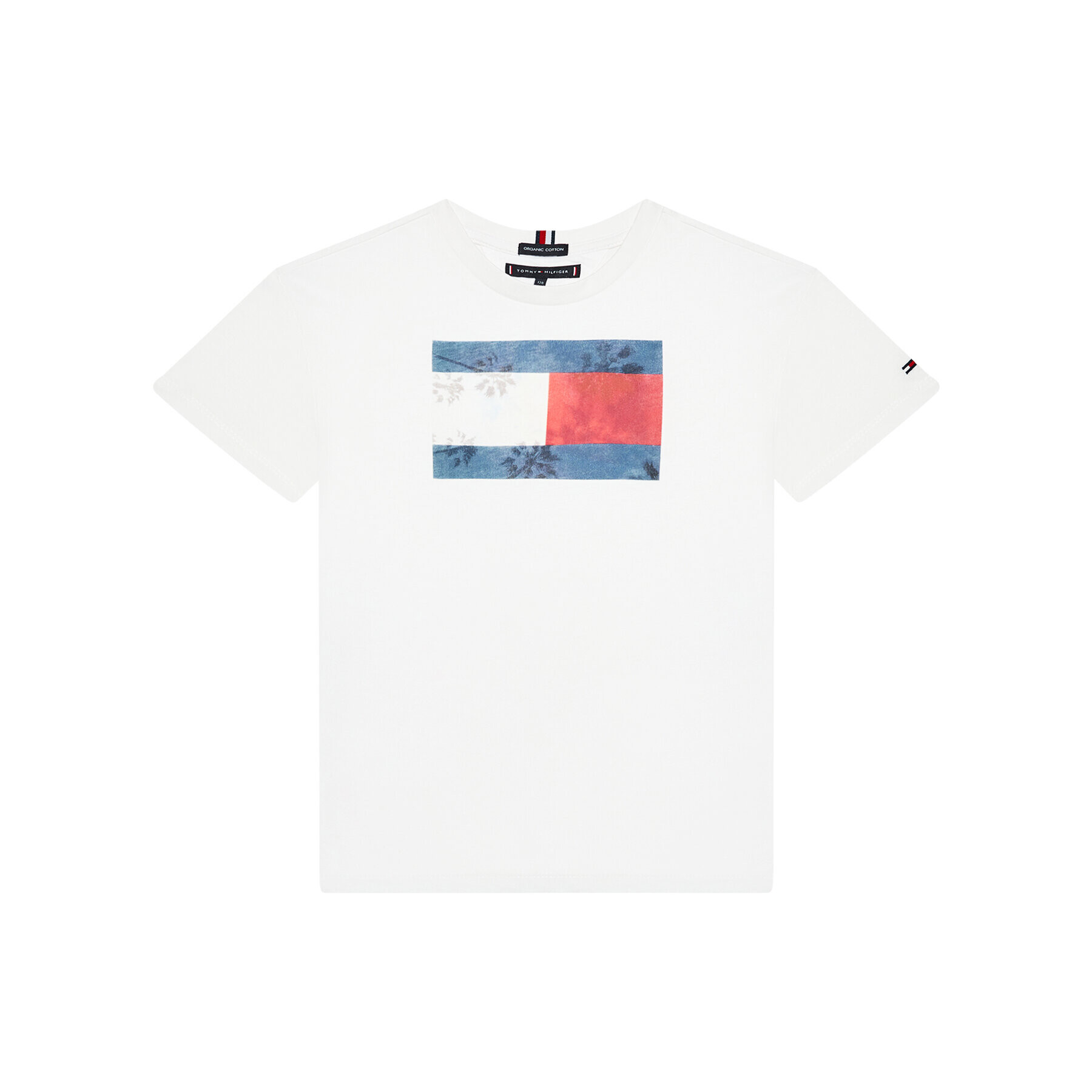 Tommy Hilfiger Тишърт Photoprint Tee KB0KB06517 D Бял Regular Fit - Pepit.bg