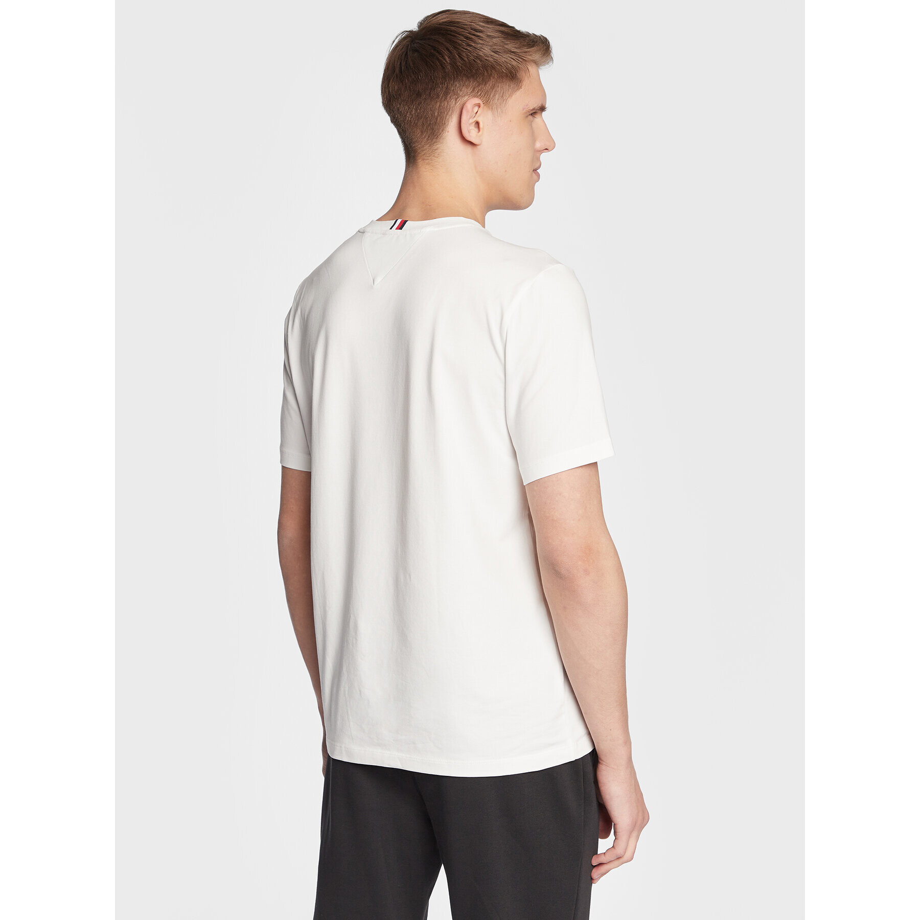 Tommy Hilfiger Тишърт Piping MW0MW28937 Бял Regular Fit - Pepit.bg