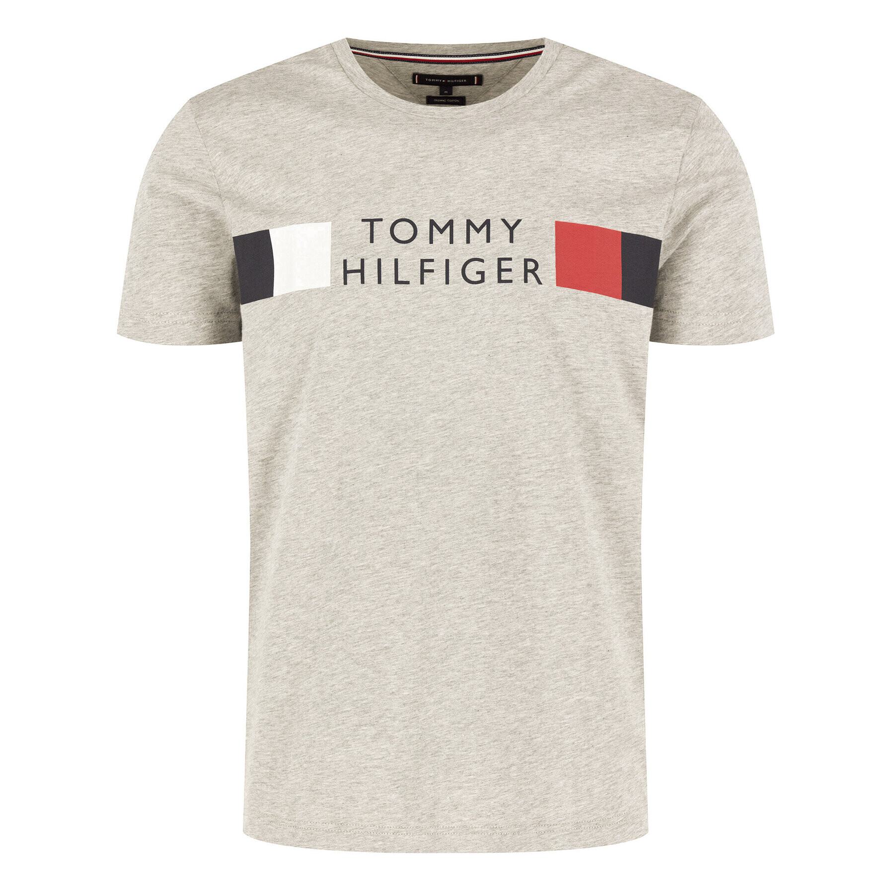 Tommy Hilfiger Тишърт Rwb Stripe Tee MW0MW13330 Сив Regular Fit - Pepit.bg