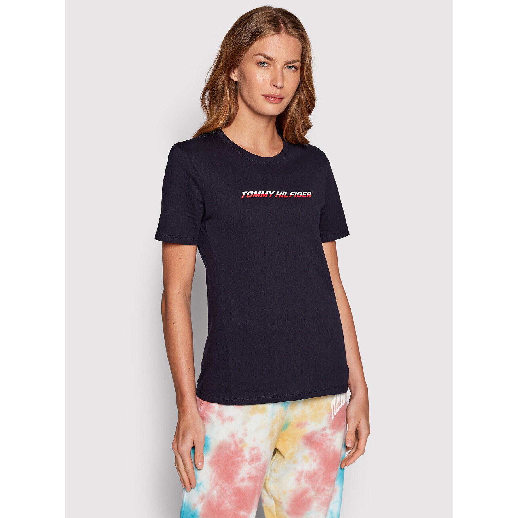 Tommy Hilfiger Тишърт S10S101286 Тъмносин Regular Fit - Pepit.bg