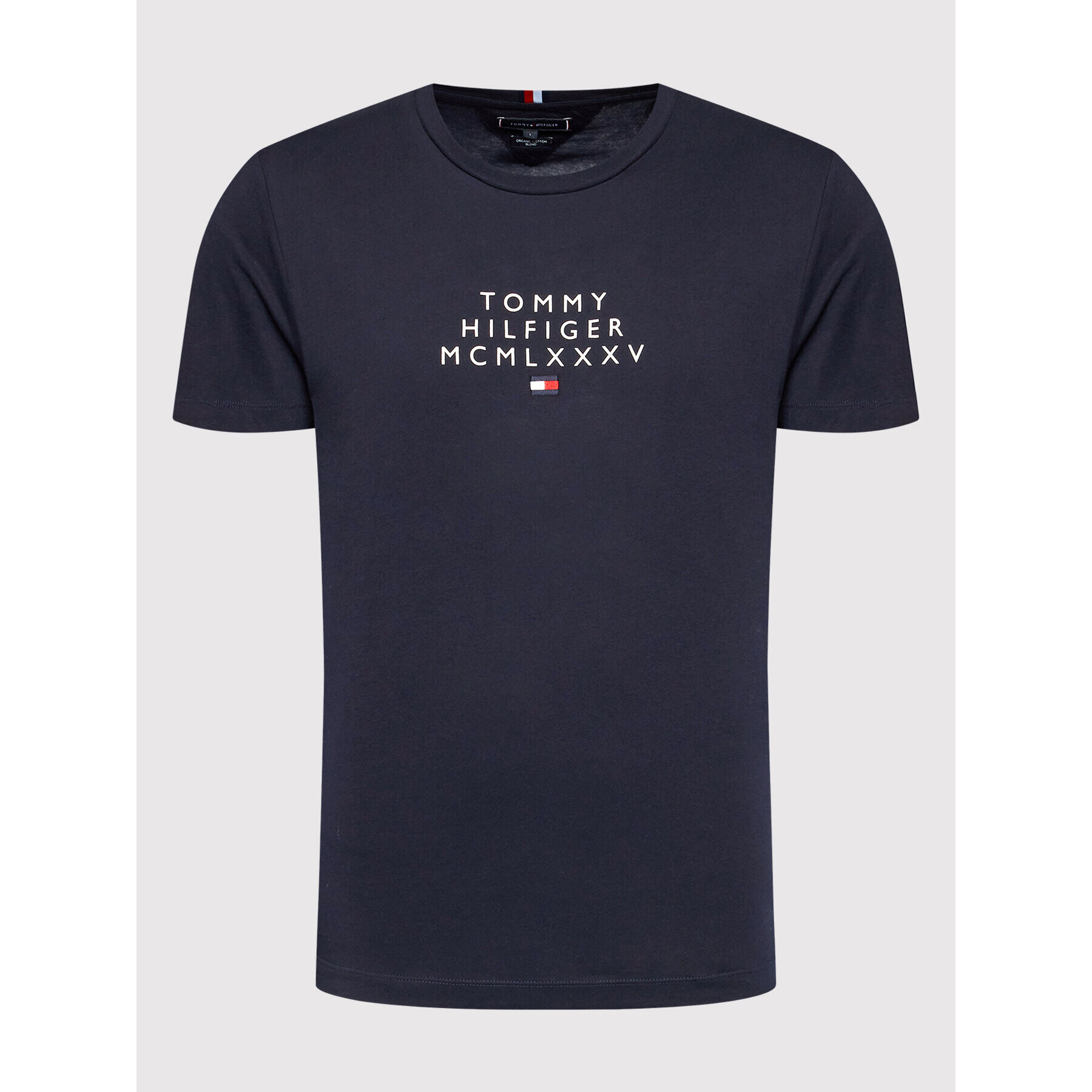 Tommy Hilfiger Тишърт Small Centre Graphic MW0MW24964 Тъмносин Regular Fit - Pepit.bg