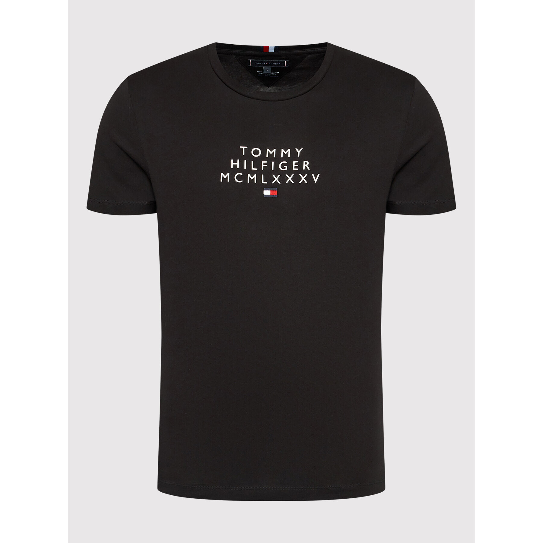 Tommy Hilfiger Тишърт SmallCentre Graphic MW0MW24964 Черен Regular Fit - Pepit.bg