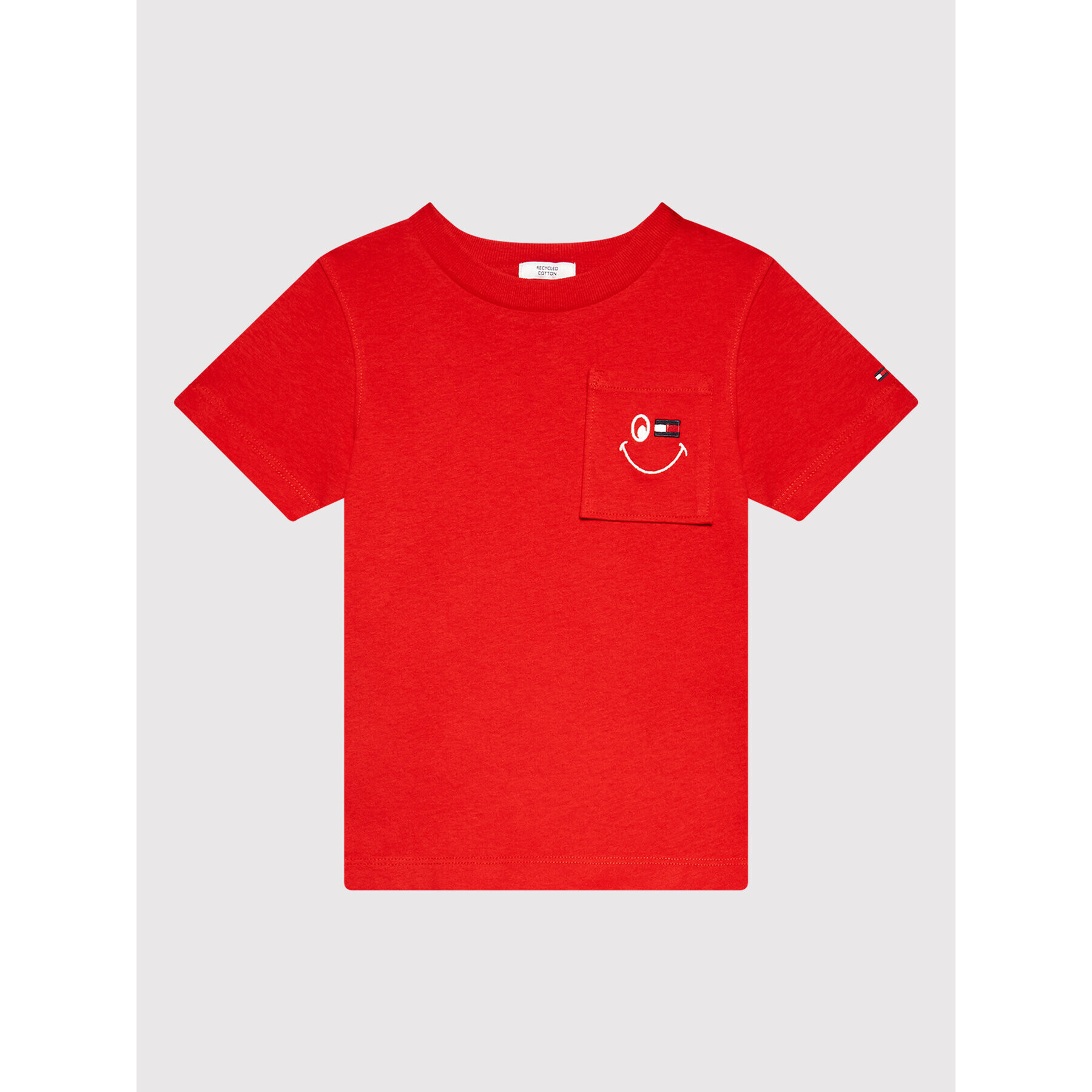 Tommy Hilfiger Тишърт Smiley KS0KS00223 M Червен Regular Fit - Pepit.bg