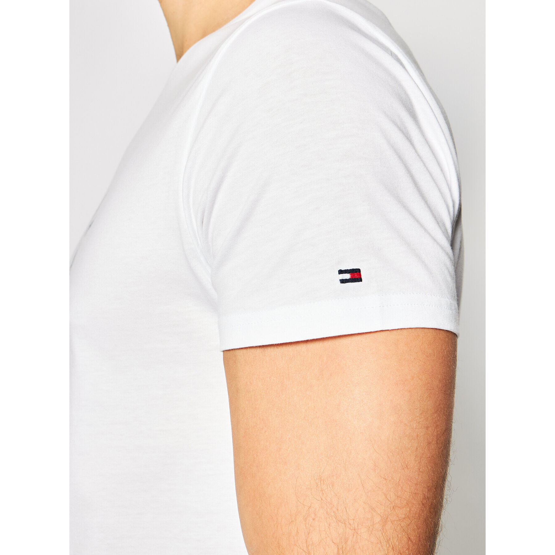 Tommy Hilfiger Тишърт Ss Logo UM0UM01787 Бял Regular Fit - Pepit.bg