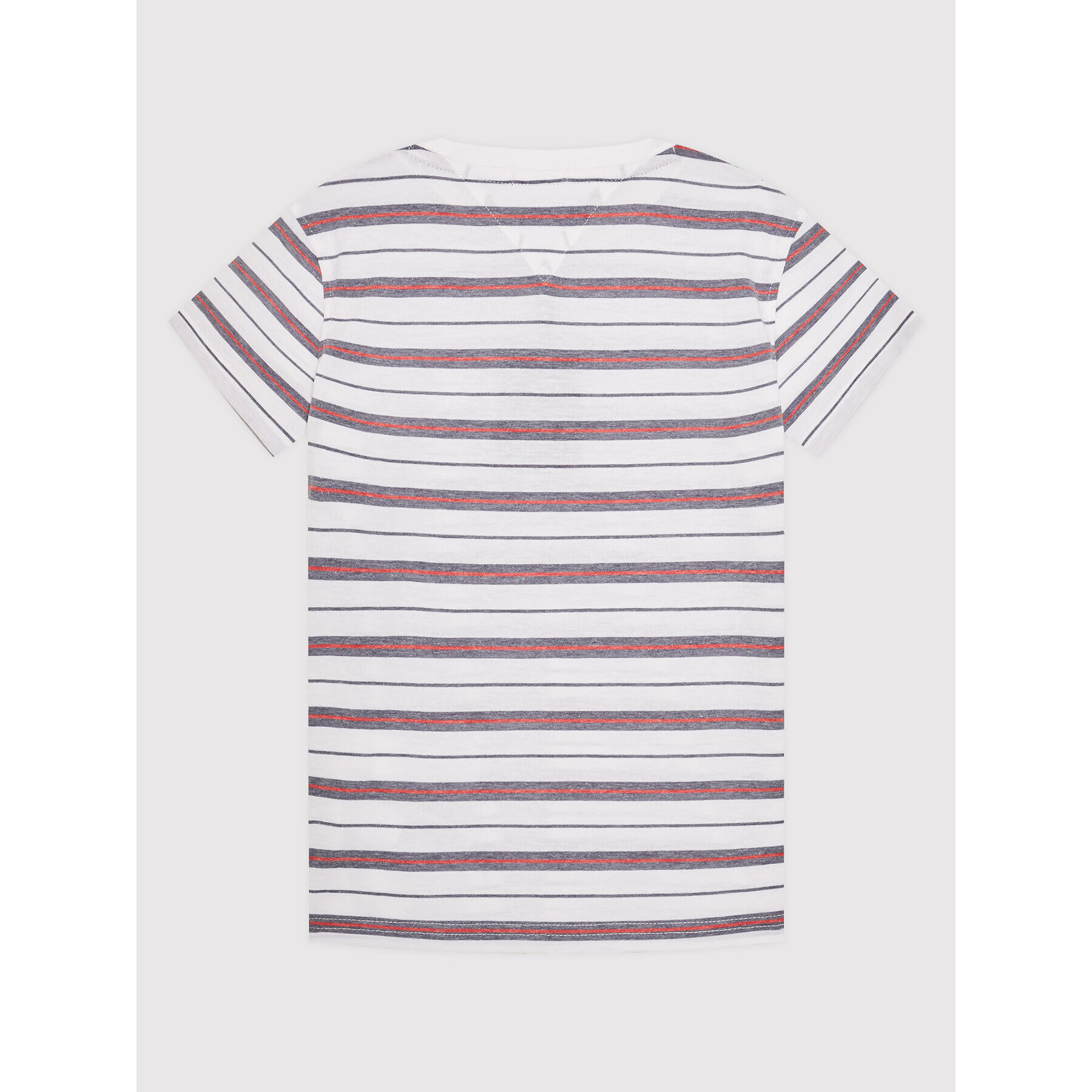 Tommy Hilfiger Тишърт Stripe KB0KB07356 D Бял Regular Fit - Pepit.bg