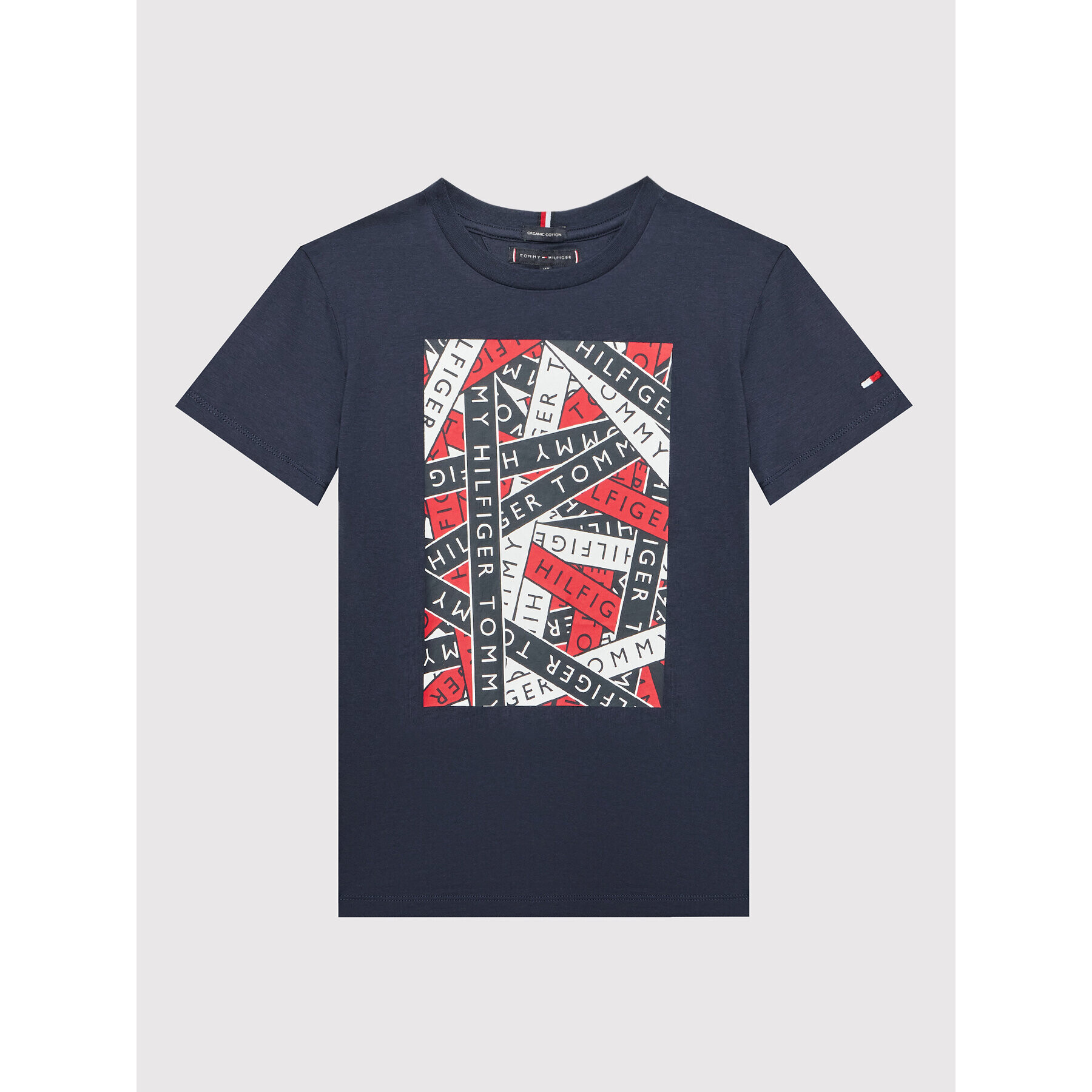 Tommy Hilfiger Тишърт Tape Artwork KB0KB07463 D Тъмносин Regular Fit - Pepit.bg